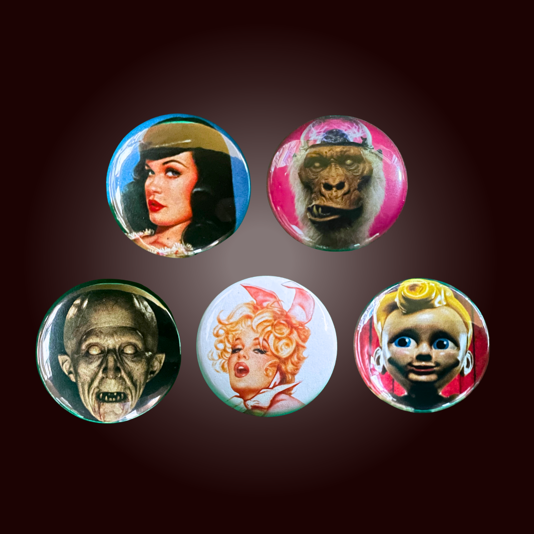 Beauties Beasts Pins (set of 5)