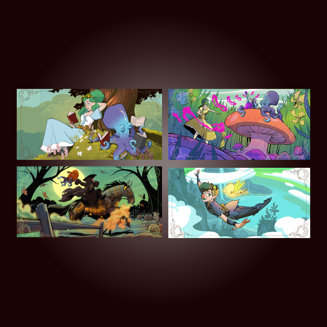 Otto & Victoria Mini Prints - Brian Kesinger