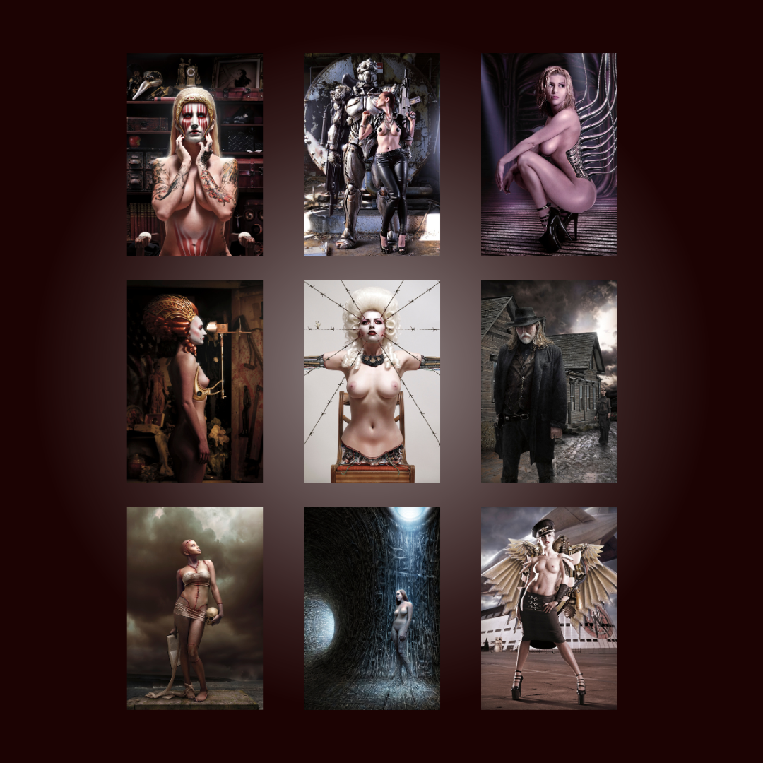 Existence Within The Mechanism Postcard Set (9 Cards) - Jeffery Scott (1019)