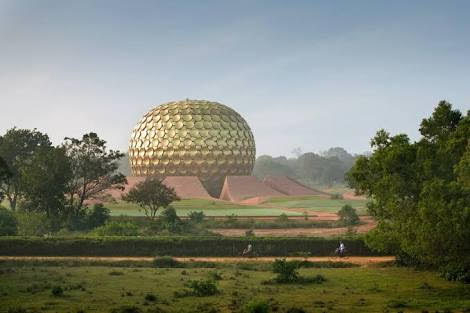 The Matrimandir in Auroville, South India