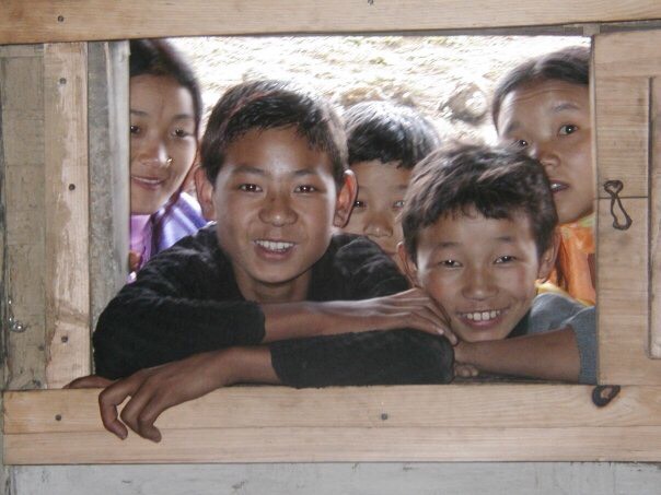 Friendly faces I met along a trek through the Himalayas.