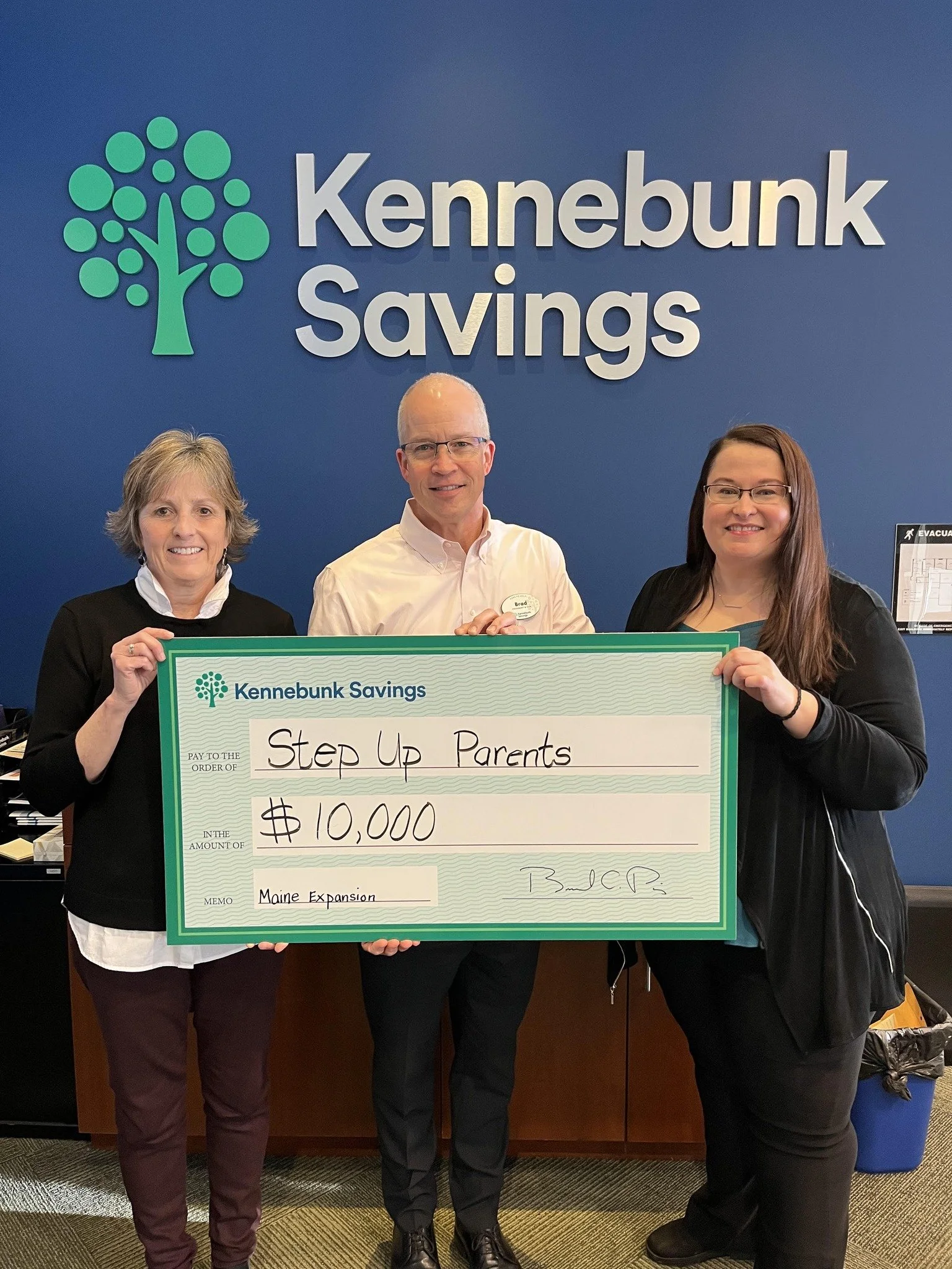 Kennebunk Savings Bank Foundation Grants Step Up Parents $10,000 for Southern Maine Expansion