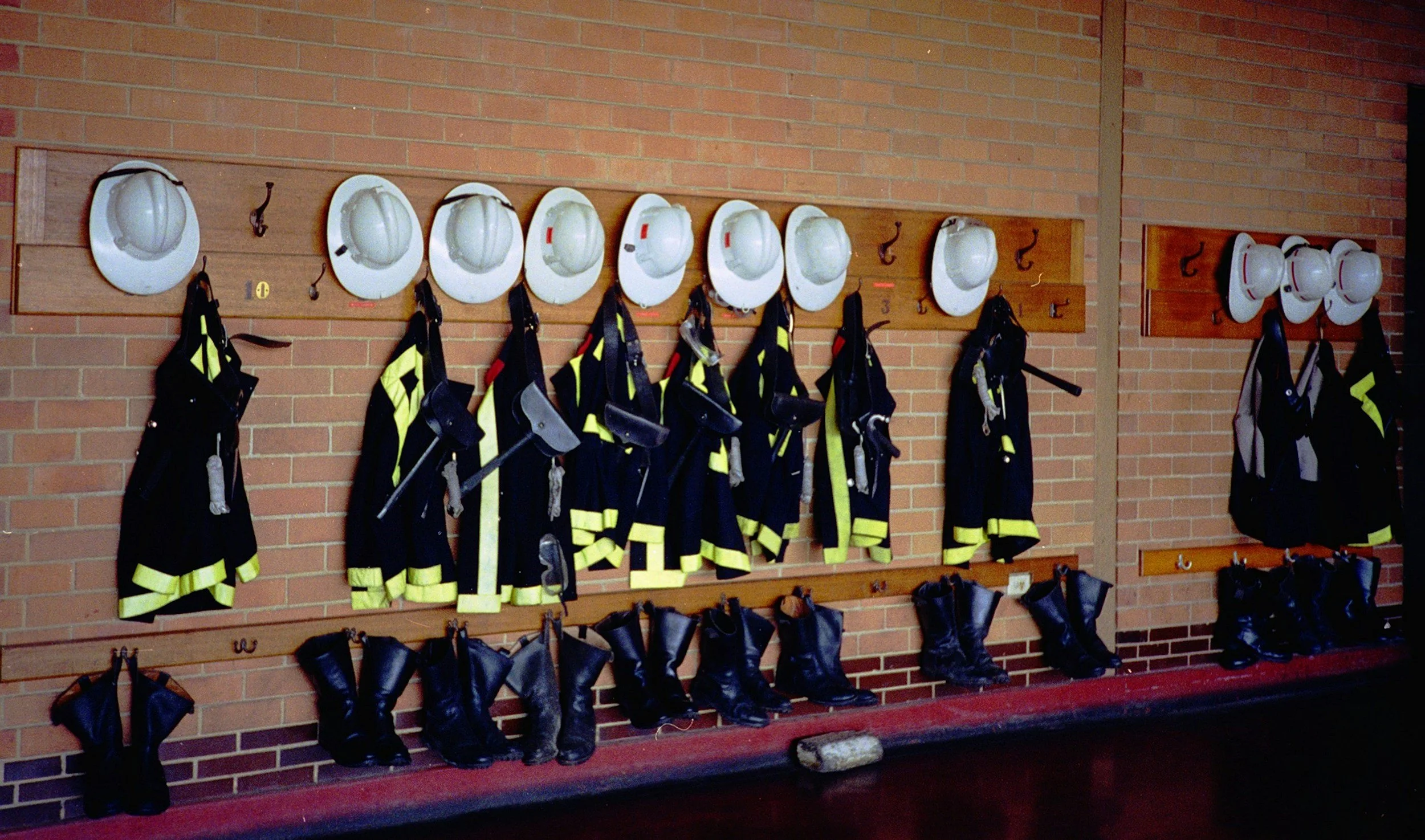 Firefighter helmets and turnout gear