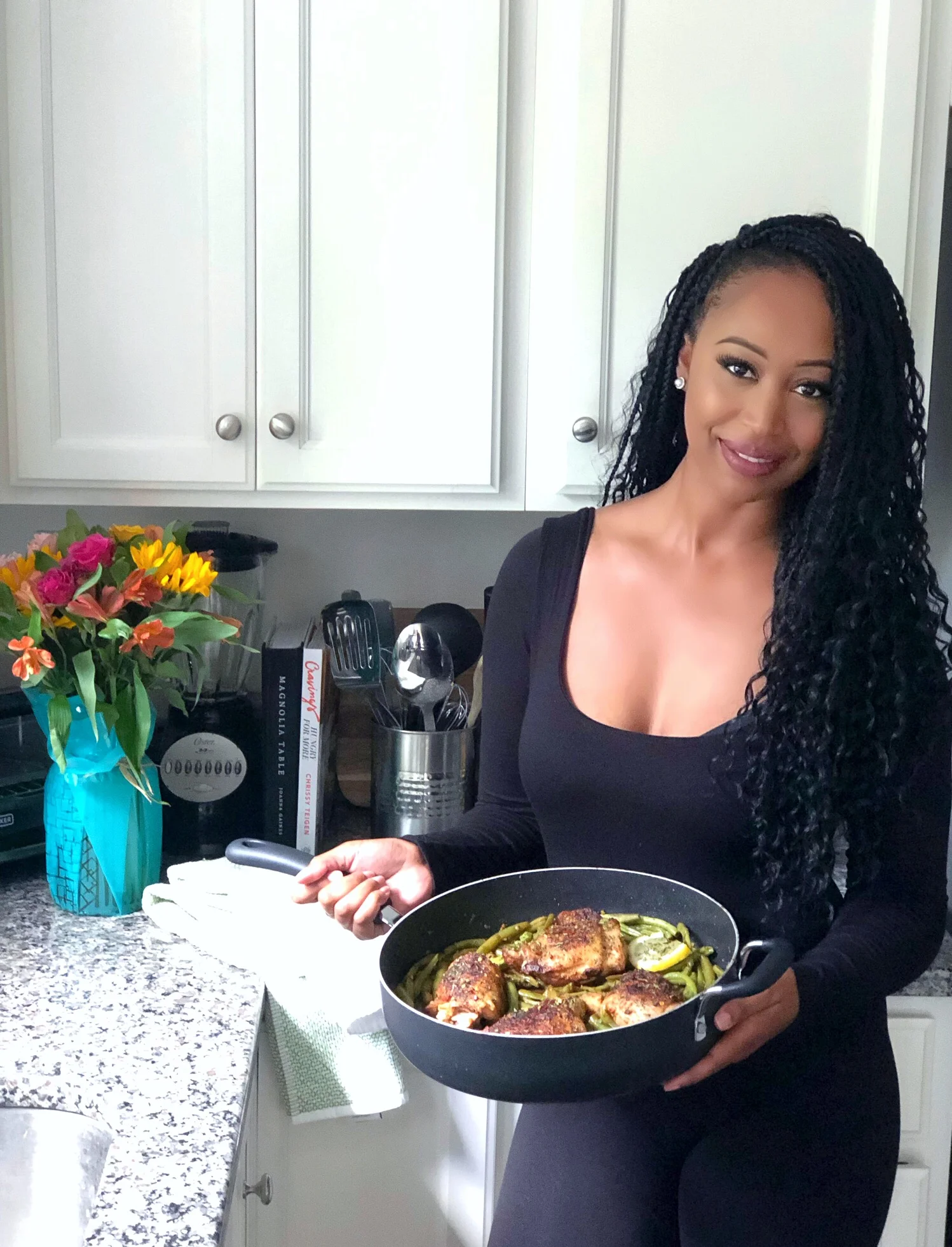 Lemon Garlic Butter Chicken Green Beans Skillet Styled Chic