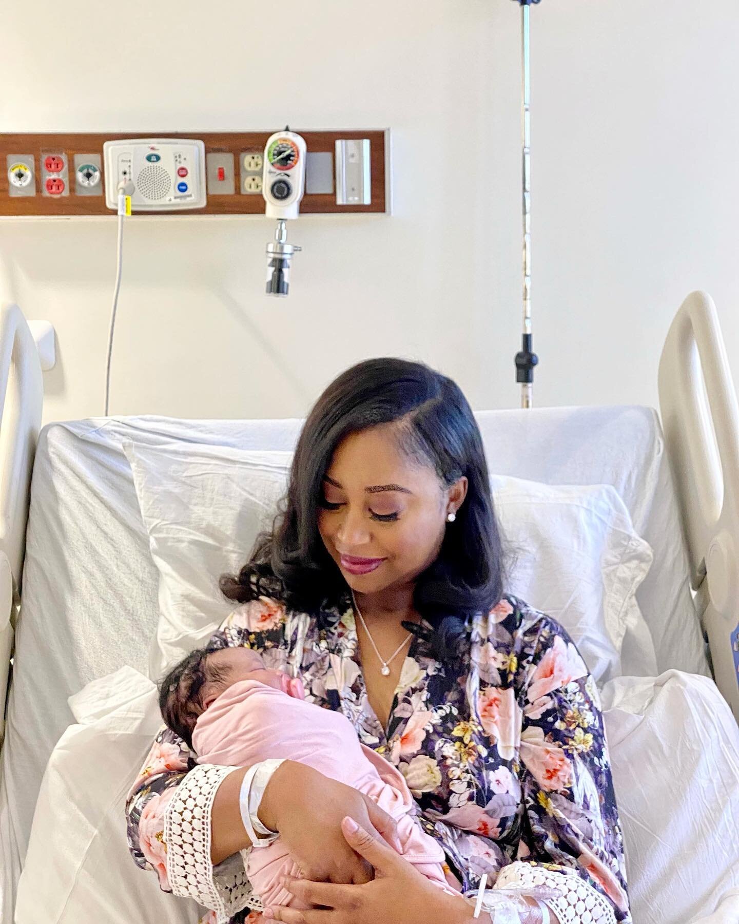 She&rsquo;s HERE  and finally in my arms😍💕 Arriving on her exact delivery date of February 23rd, 2023 we welcome our sweet and precious baby girl to Earth side. ⁣
⁣
The day of her birth will forever remain the best day of my life and I&rsquo;ll nev