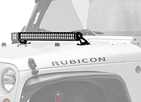 KC LIGHTS 30" C SERIES C30 LED BAR & HOOD MOUNT BRACKET KIT