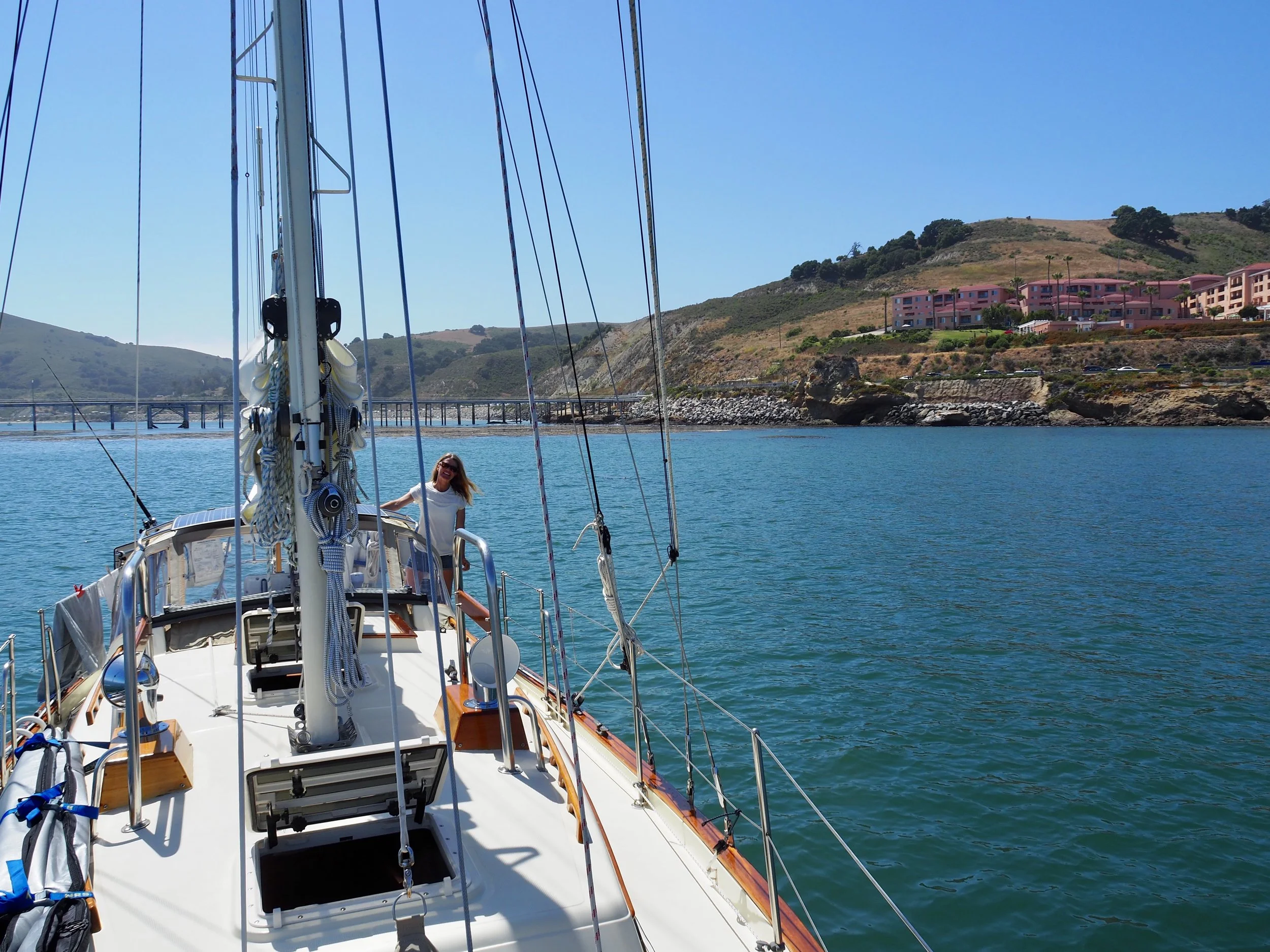 Anchored in Port San Luis, we were glad to have a little R&R