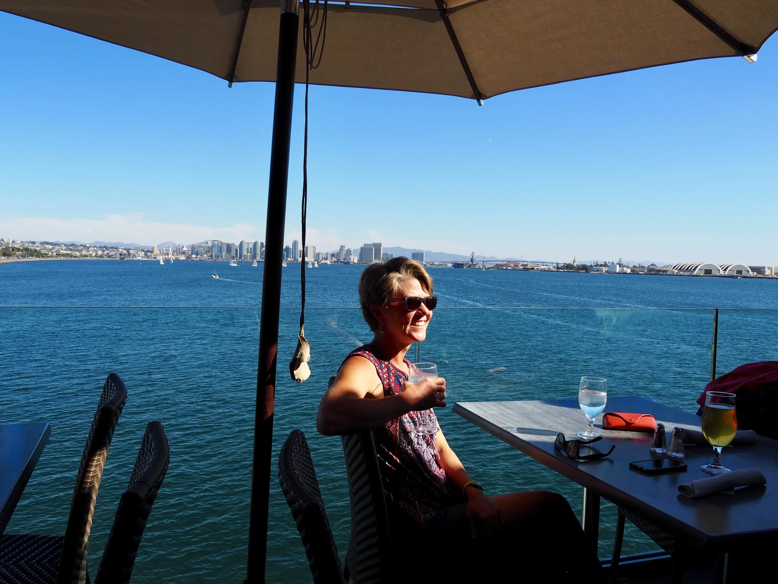 My happy place on that same Wednesday afternoon was eating a feta and bacon burger at Tom Ham’s Lighthouse and watching other people sail.