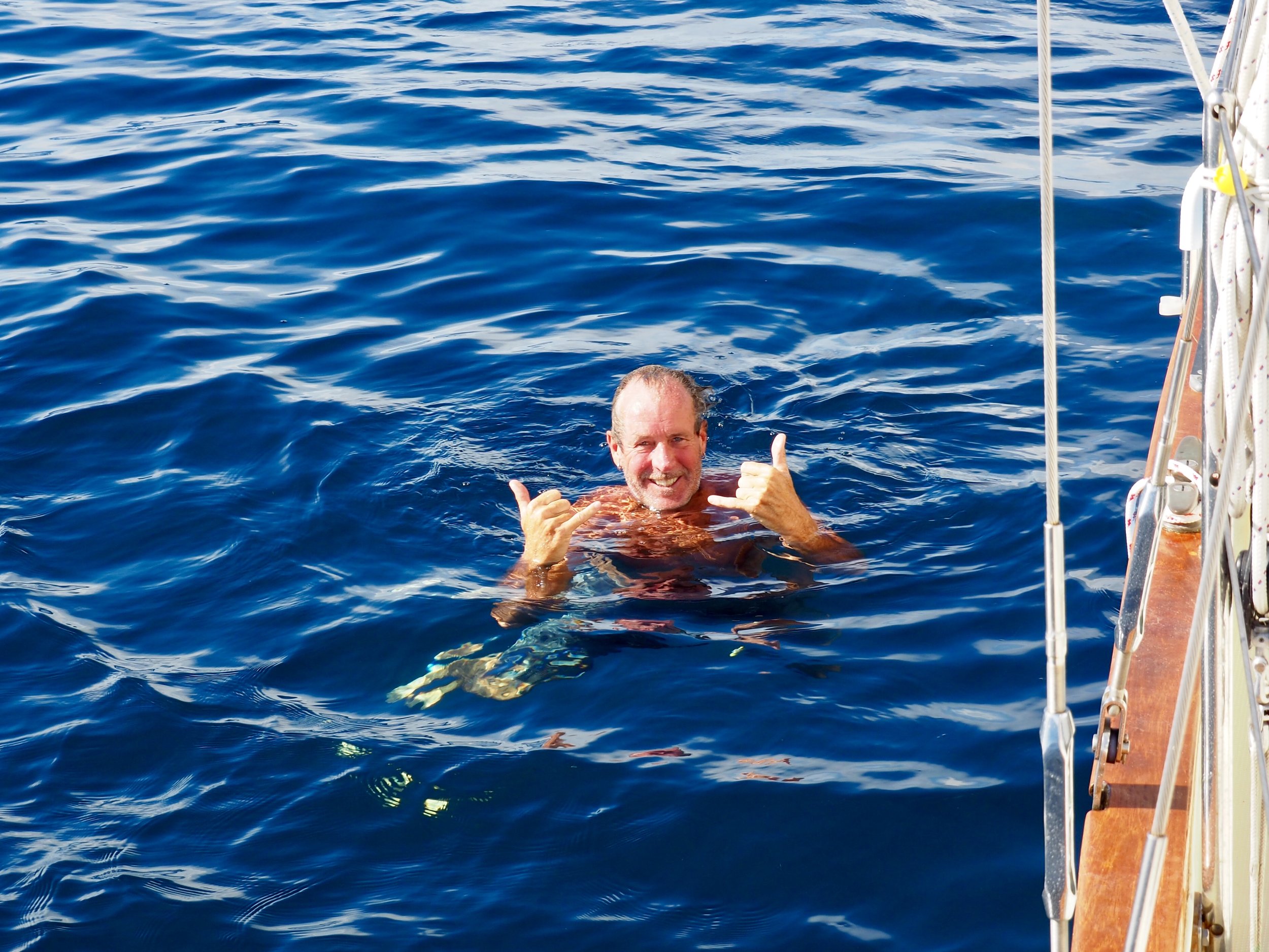 Best. Shower. Ever. Colin gets his stoke on in 2500 feet of deep blue.