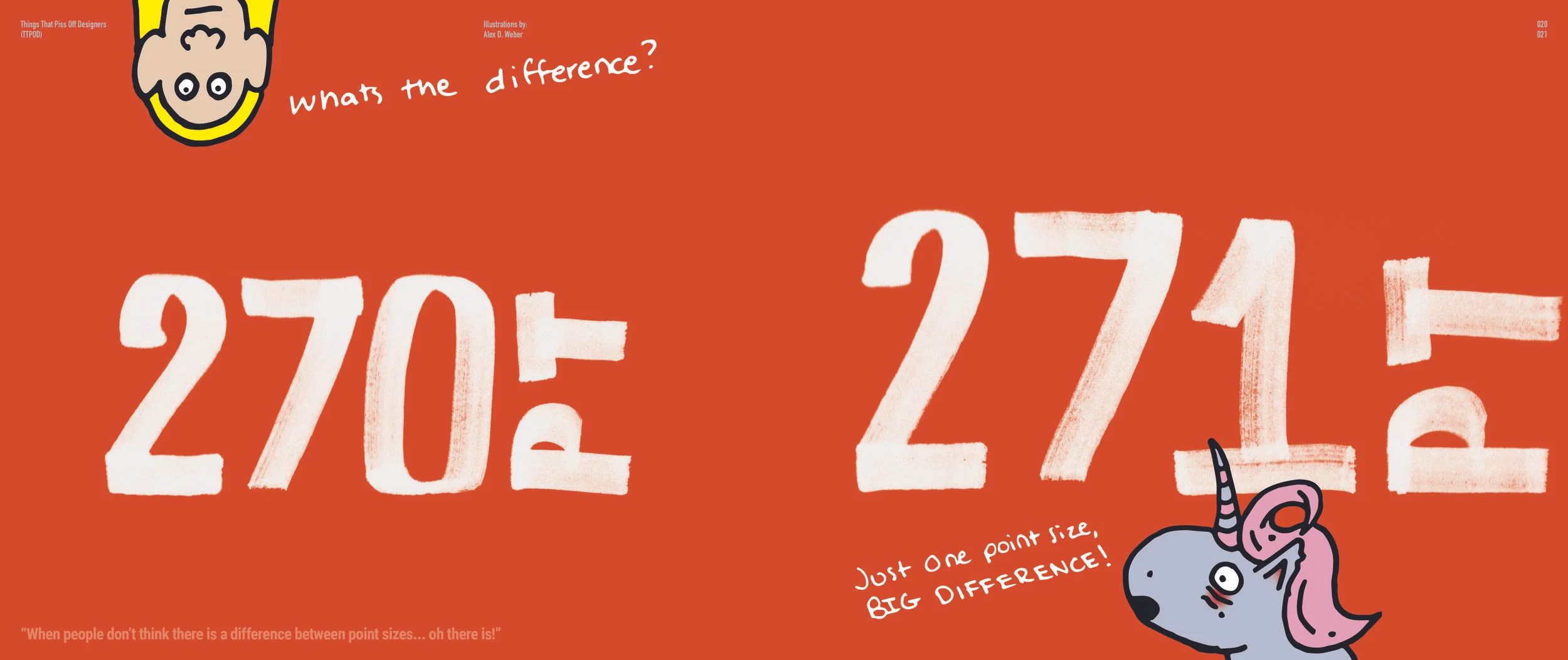 "WHEN PEOPLE DON'T THINK THERE IS A DIFFERENCE BETWEEN POINT SIZES... OH THERE IS!"