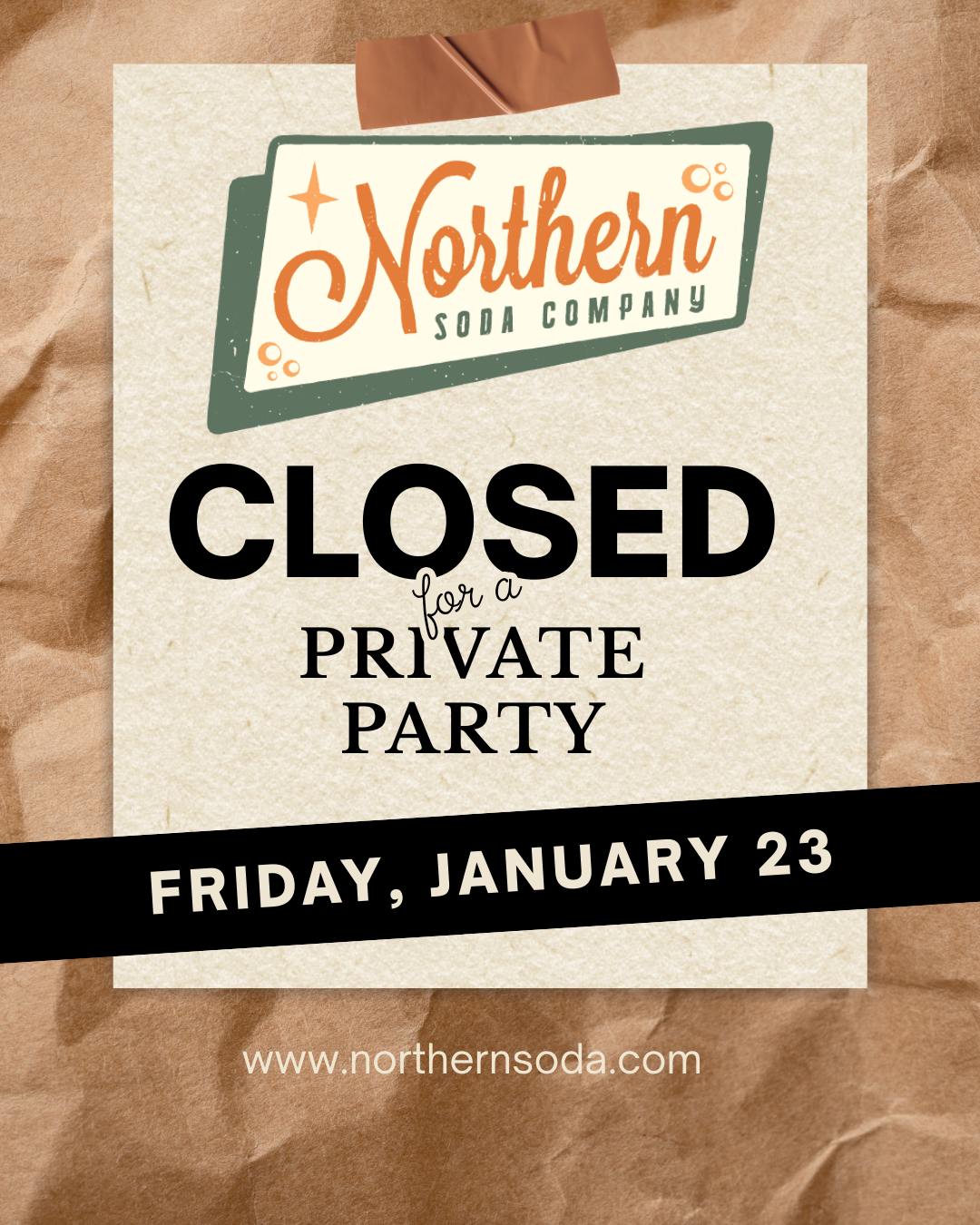 CLOSED for Private Party