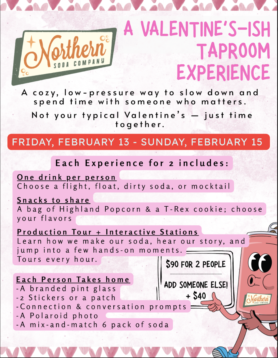 Valentines Taproom Experience