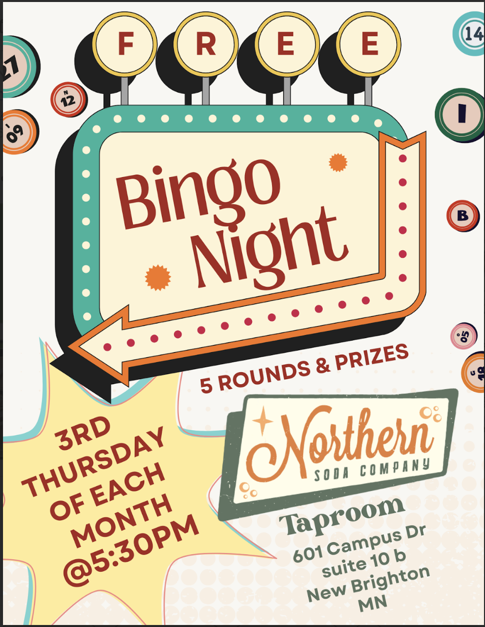 Family-Friendly Bingo Night - every 3rd Thursday of the month