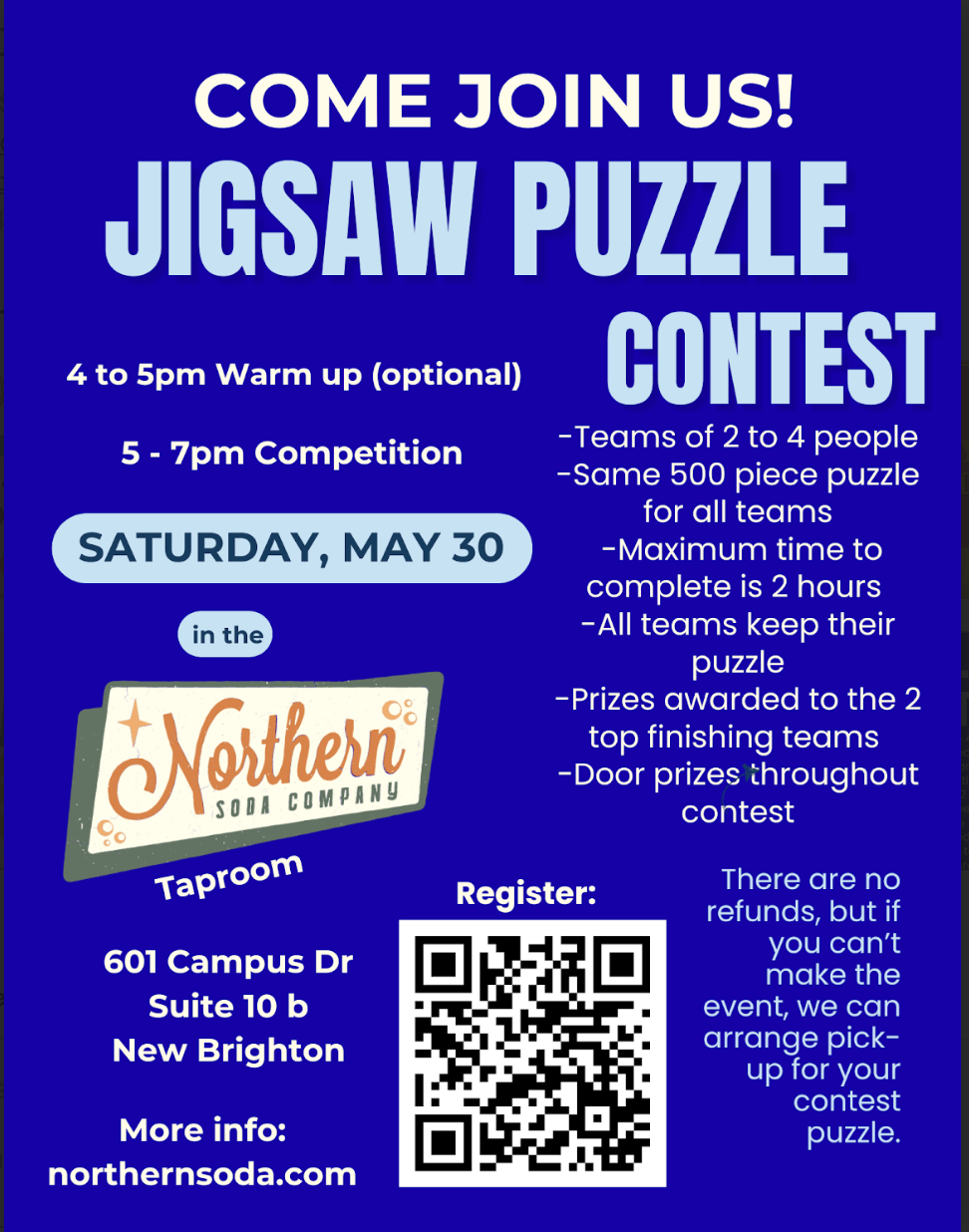 Jigsaw Puzzle competition - 5 to 7pm