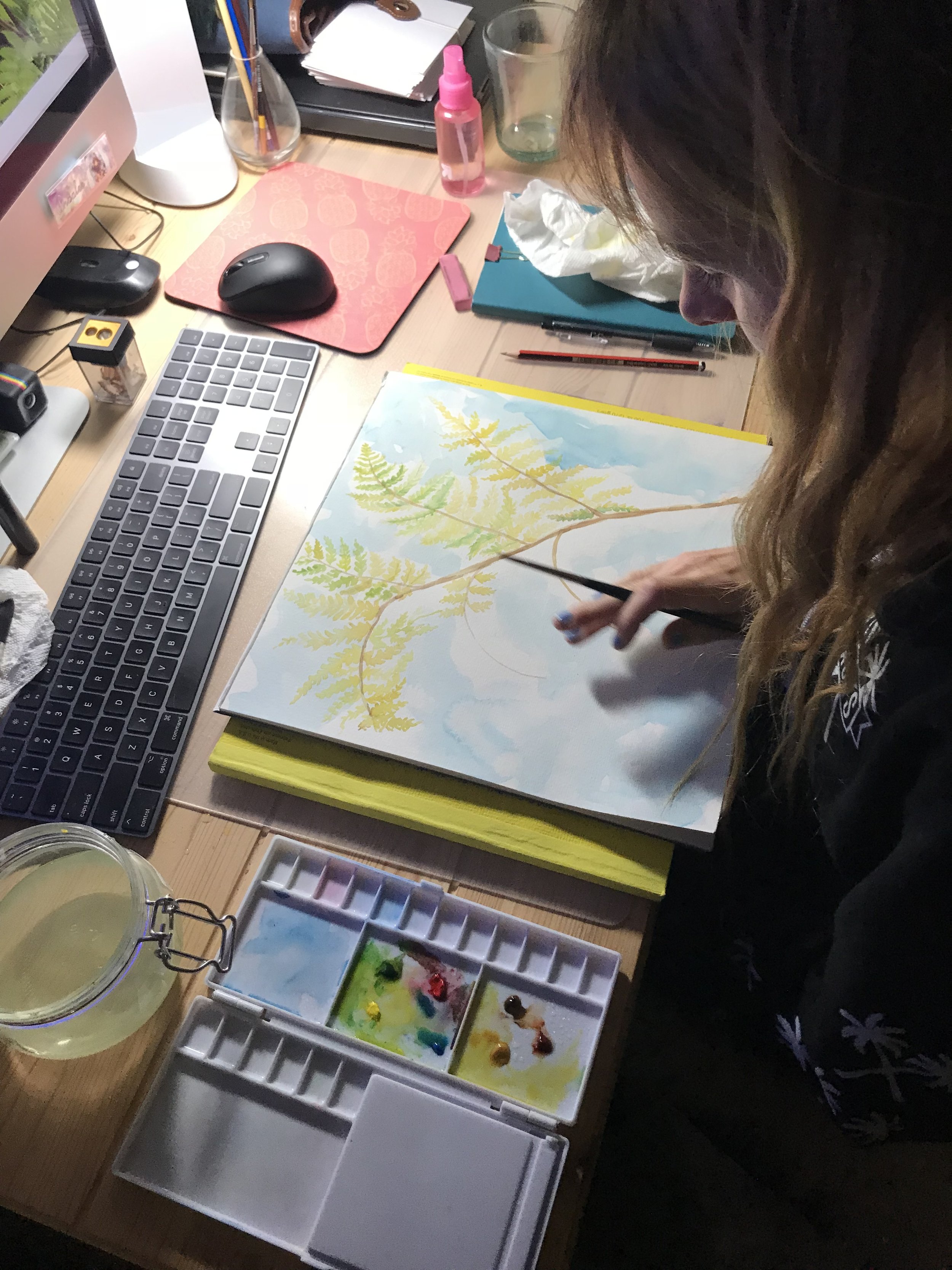 How I create Expressive Botanical Watercolor Paintings