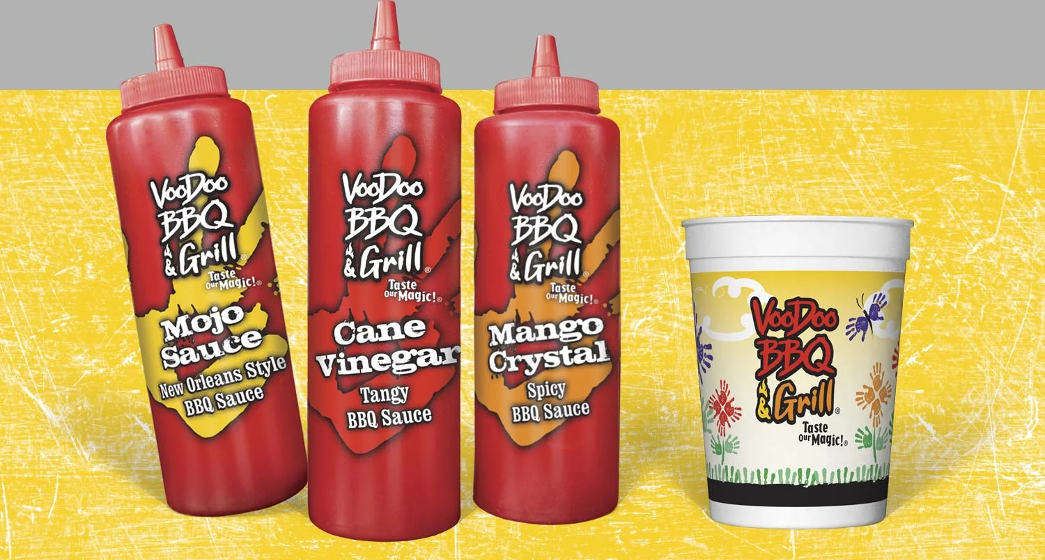 BBQ Sauce Labels & Childrens Cup