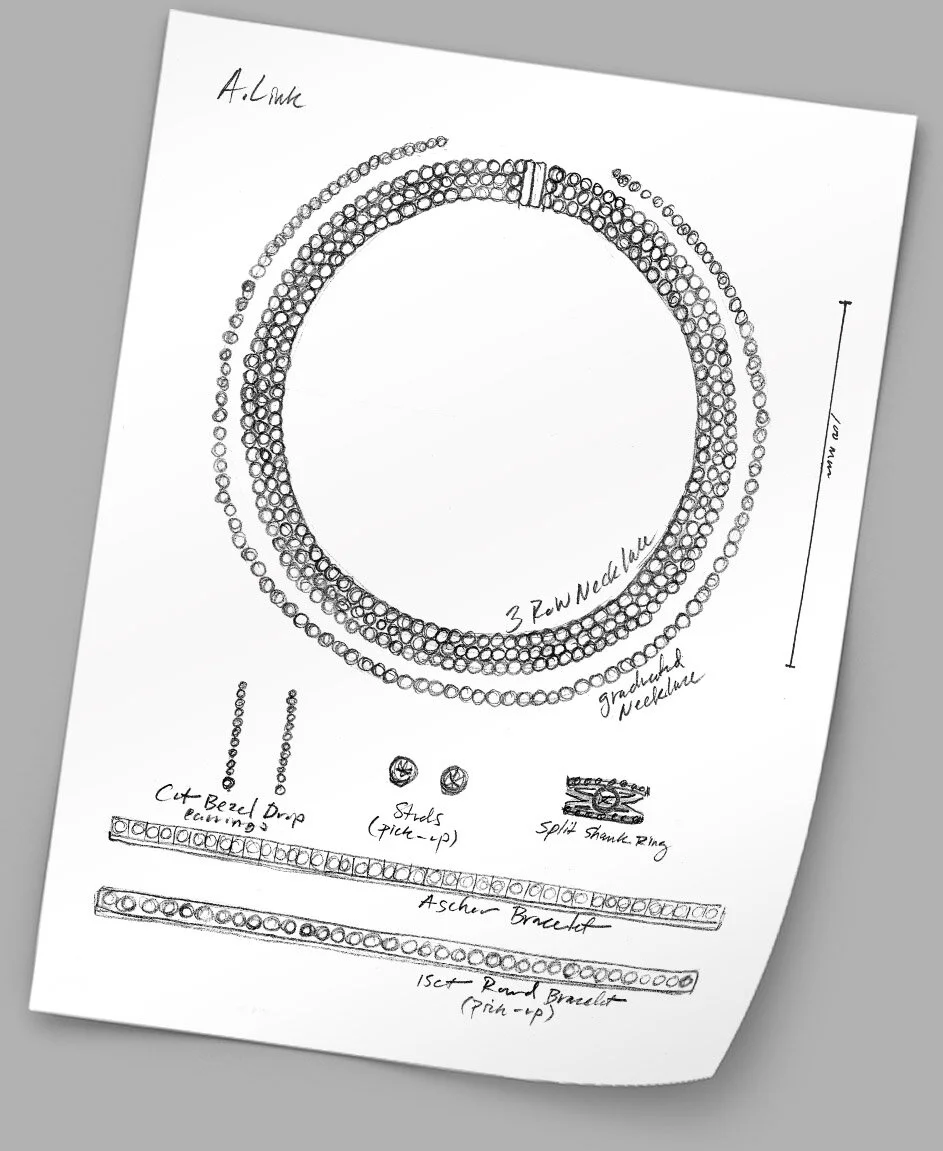 Sketches for Jewelry Photographer