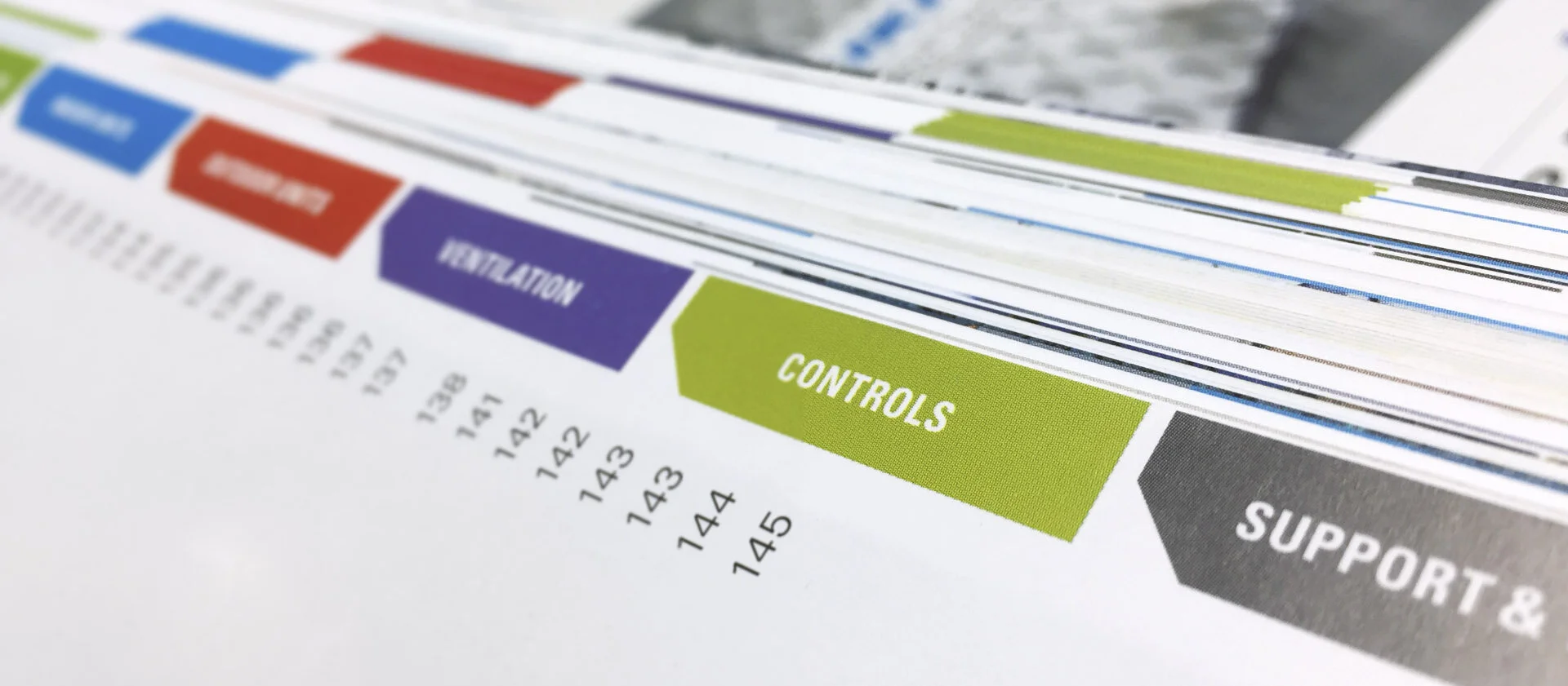 Tabs, headers, & section dividers