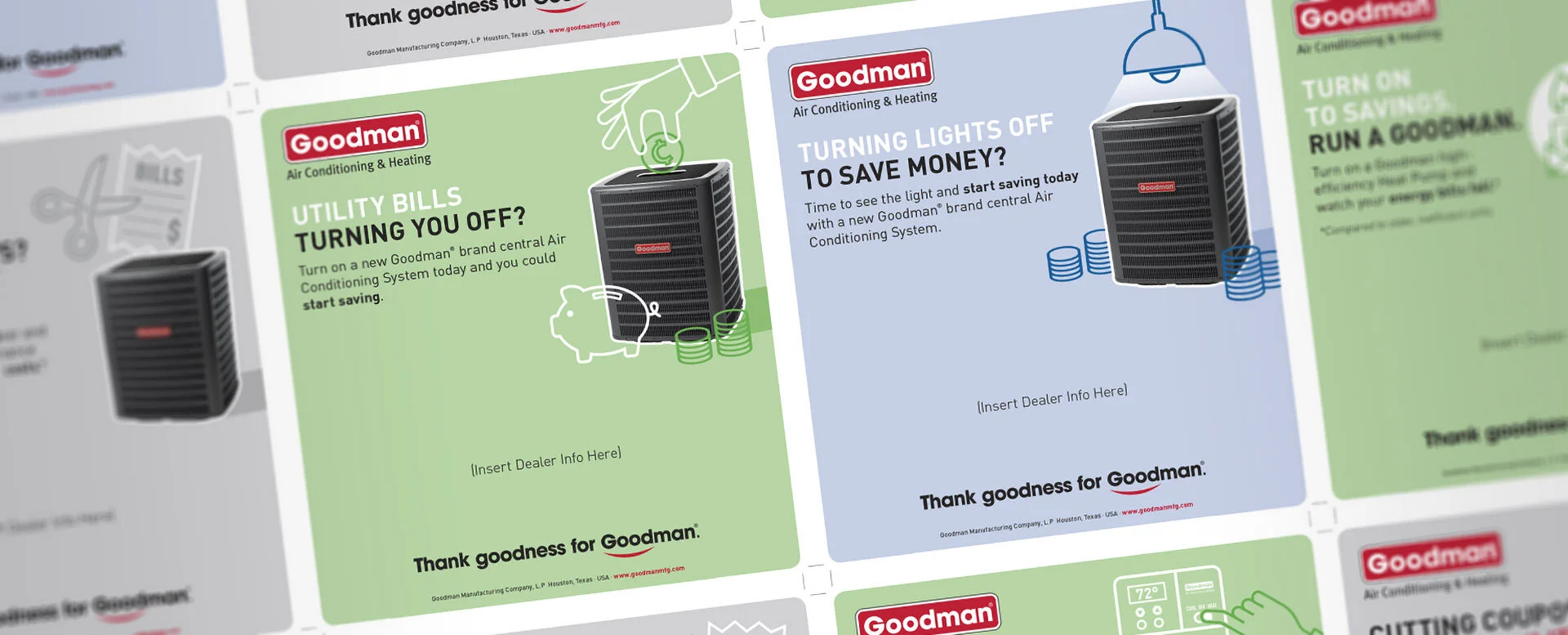Savings campaign ad templates