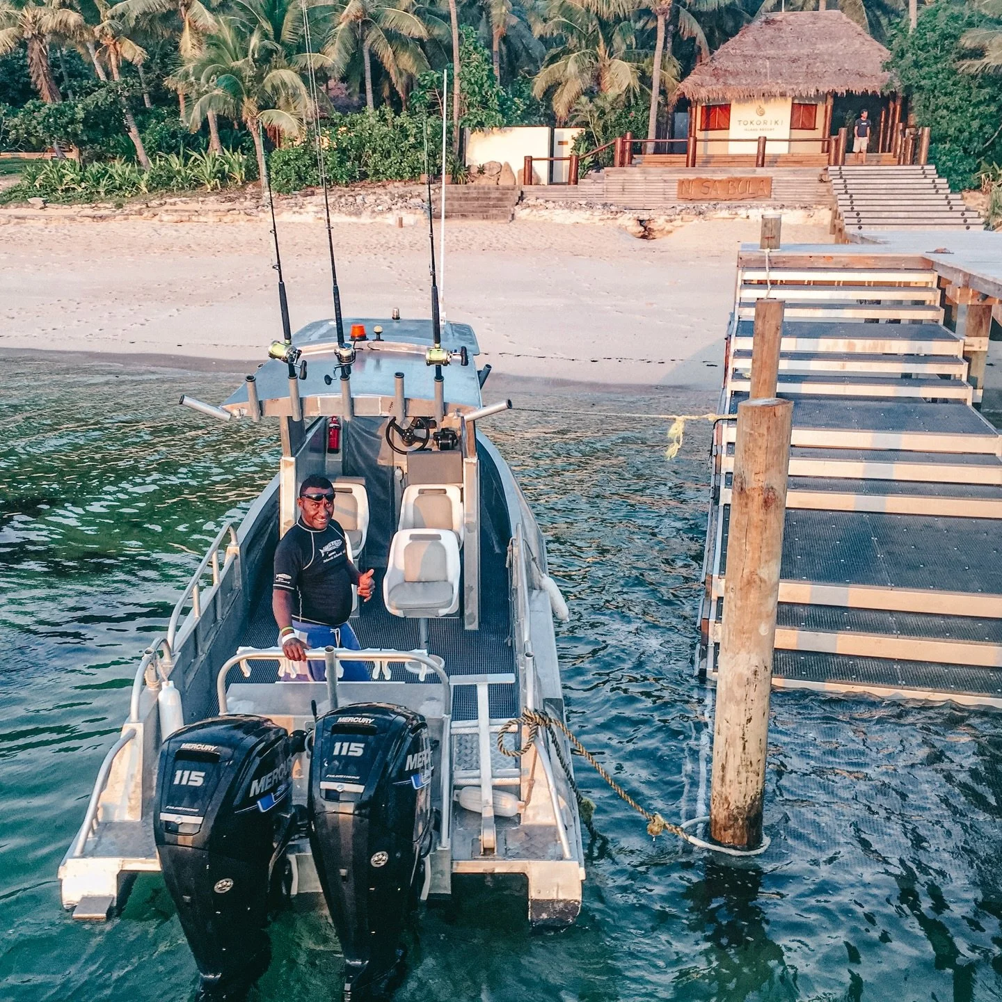 It&rsquo;s been epic fishing these last few weeks. The Yellowfin tuna are on (not pictured) but so too have the GTs! 

Will took some time out from scuba diving and went casting and popper fishing with Tokoriki guest Andy.  Great adventure had and be