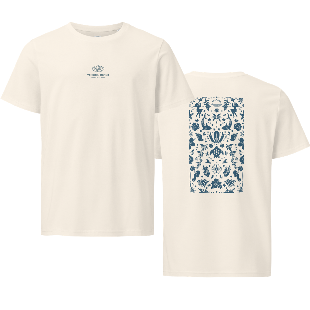 Vintage White x Ocean Blue Tee