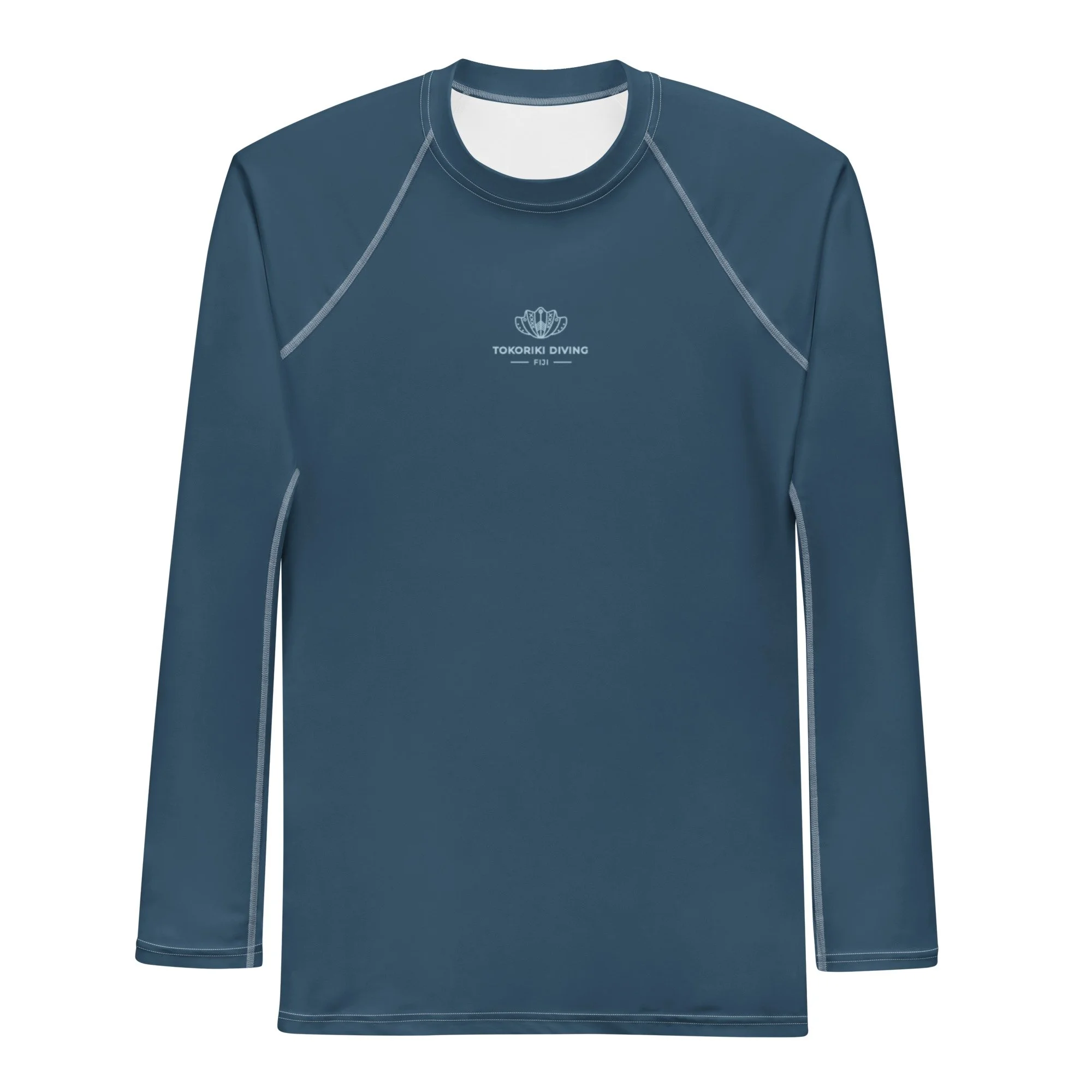 Men's Rash Guard in Teal Blue x Sky Blue Design