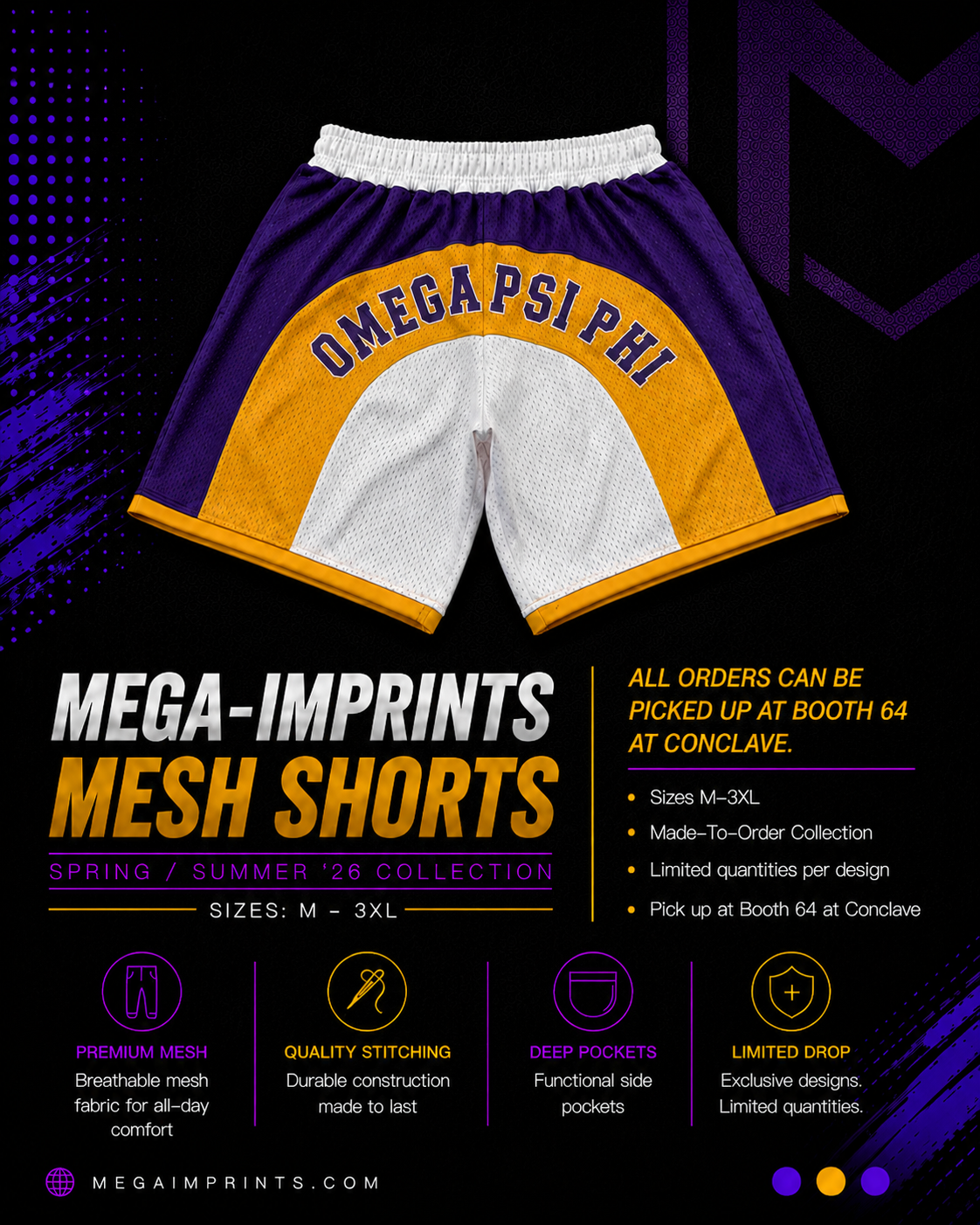Omega Psi Phi 85th Shorts
