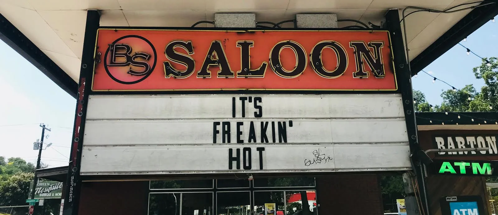 You're right, Barton Springs Saloon. It sucks outside right now.