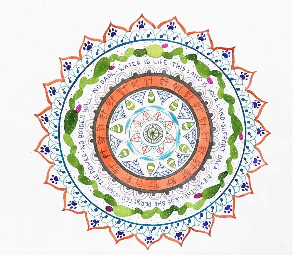 Mandala illustration. Click here to check out my Etsy!