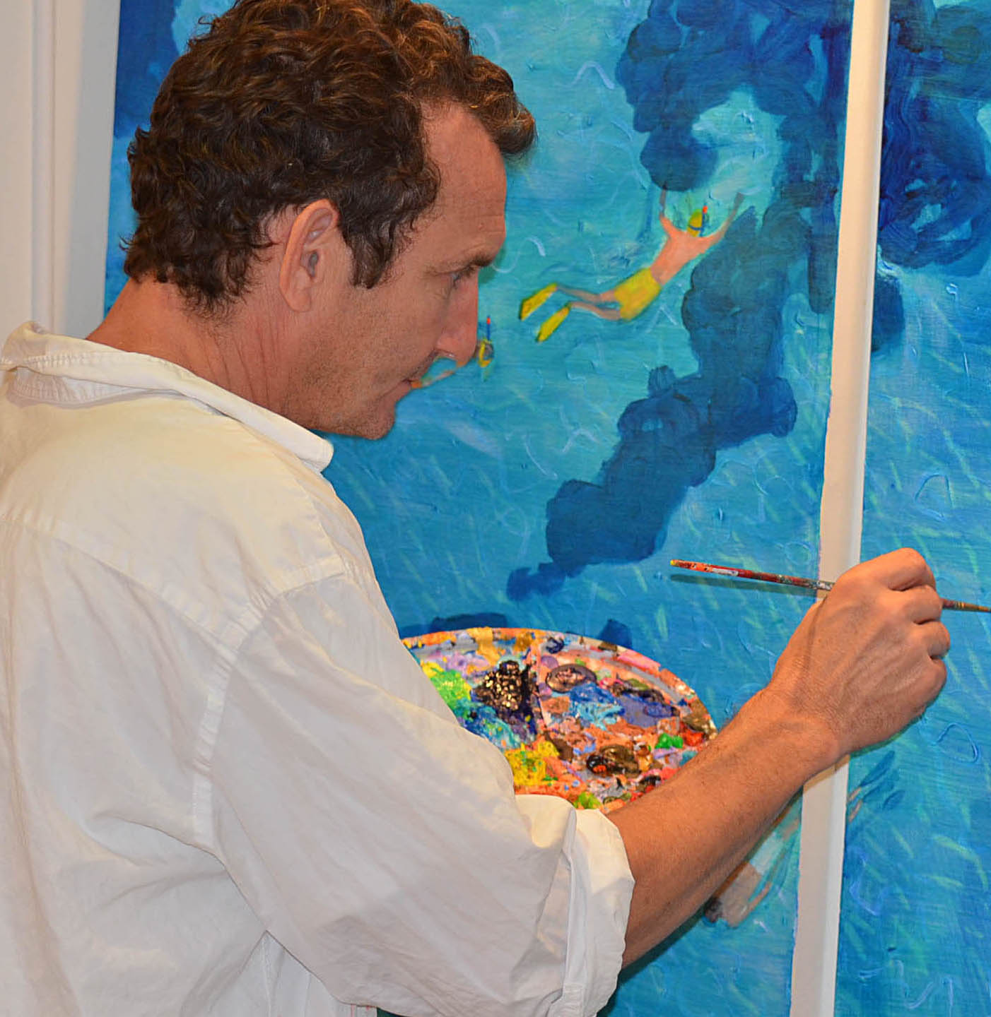 Career and biographical information about the painter Joe Davis — Joe