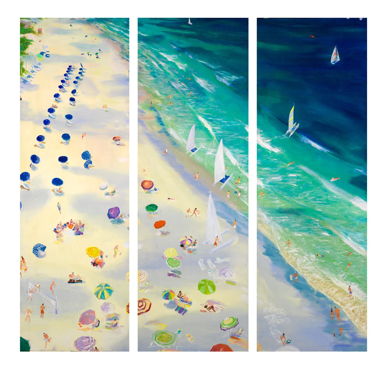 paintings by joe davis contemporary coastal beach — Joe Davis artist