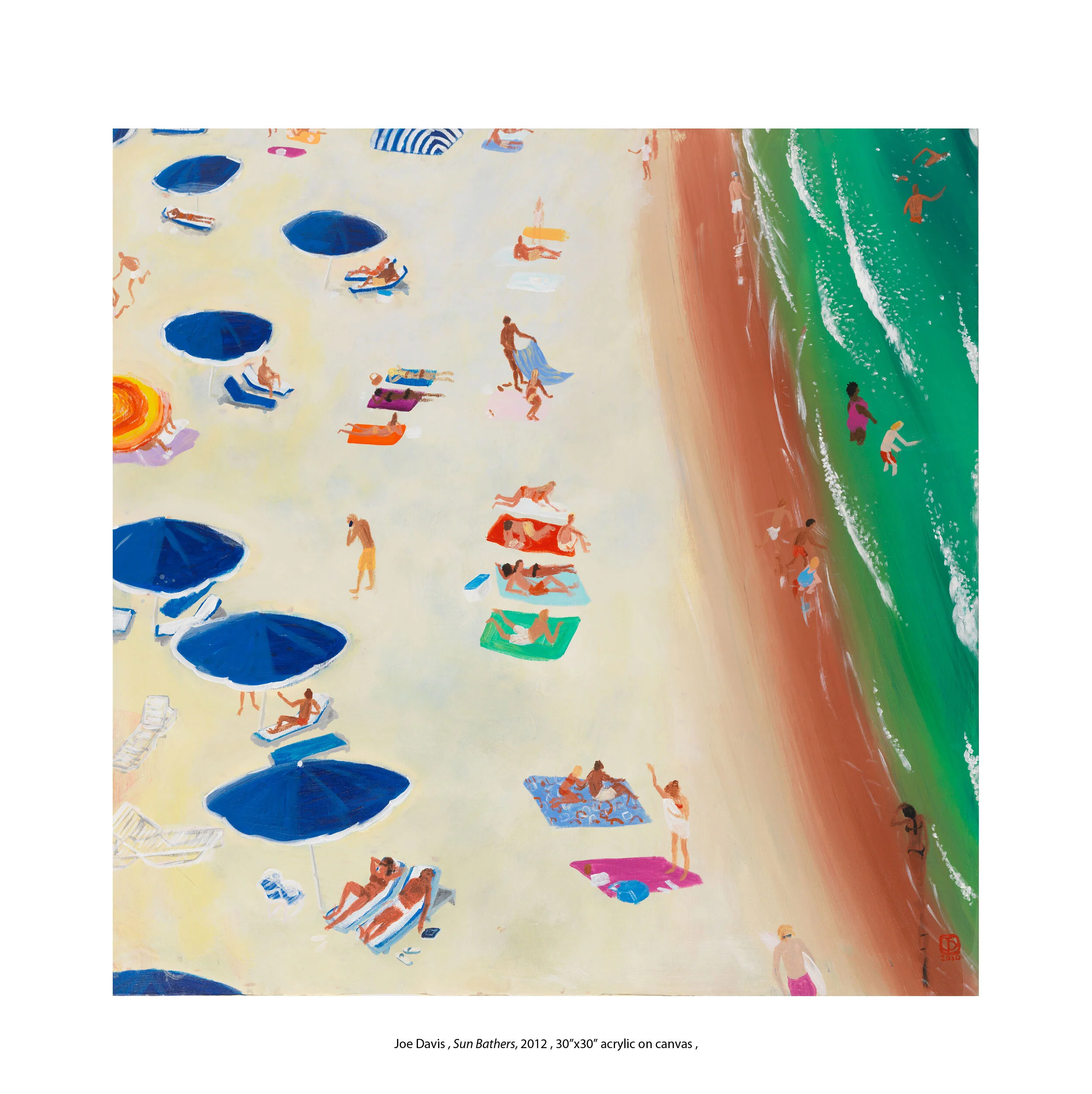 paintings by joe davis contemporary coastal beach — Joe Davis artist