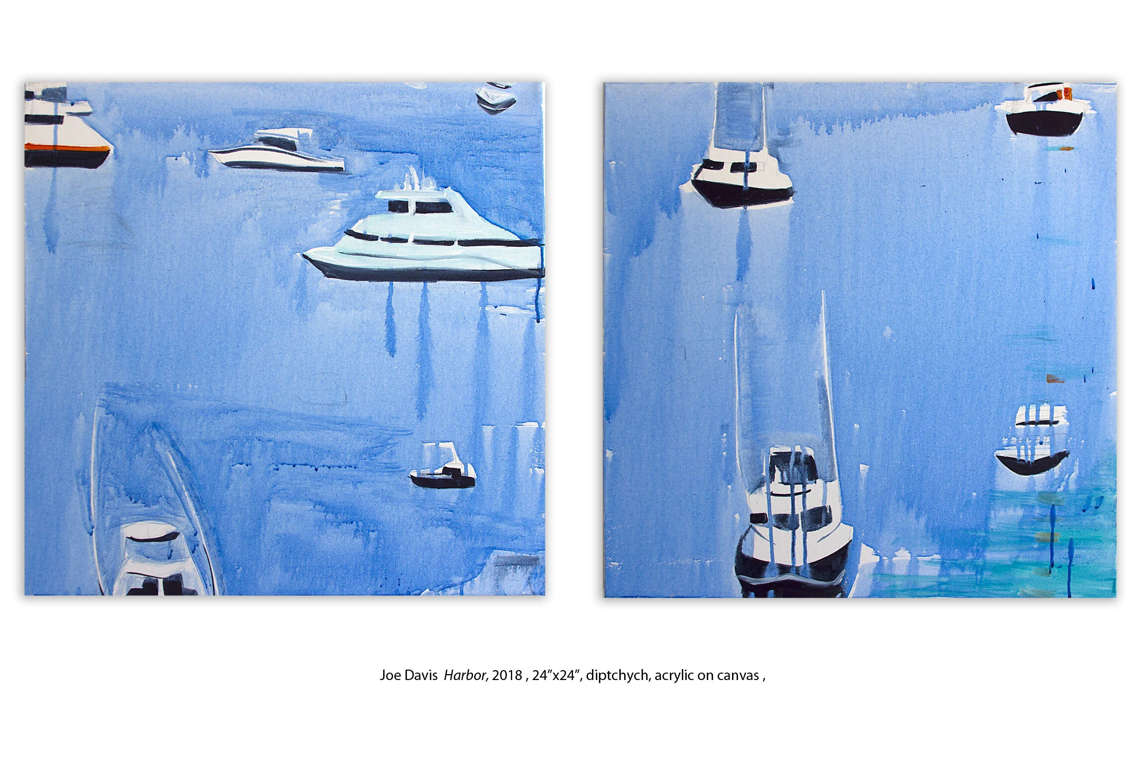 paintings by joe davis contemporary coastal beach boats cargo ships