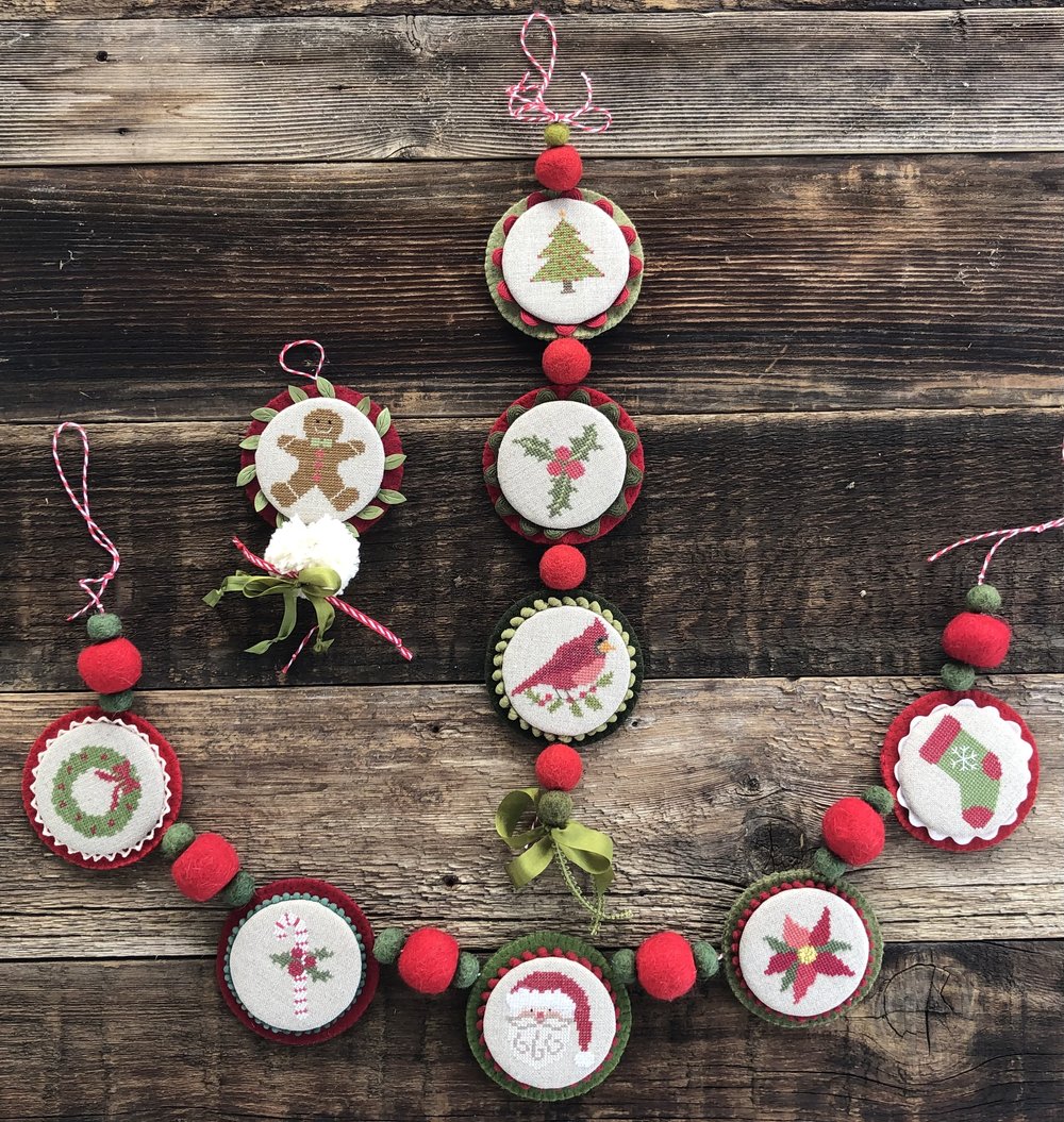 Cross Stitch Christmas Ornaments — Under The Garden Moon