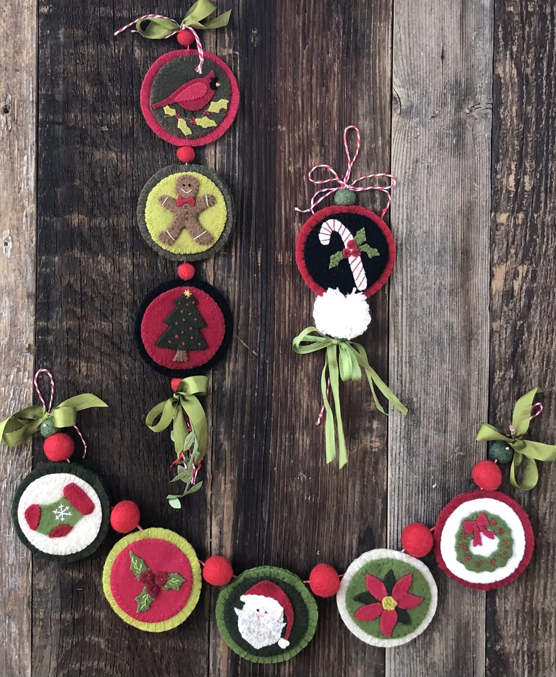 Wool Christmas Ornaments