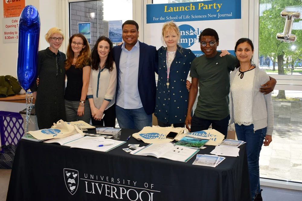 Insider Imprint team. From the left: Tash, Steph, Kerry, George, Fabia, Hammed & Juhi