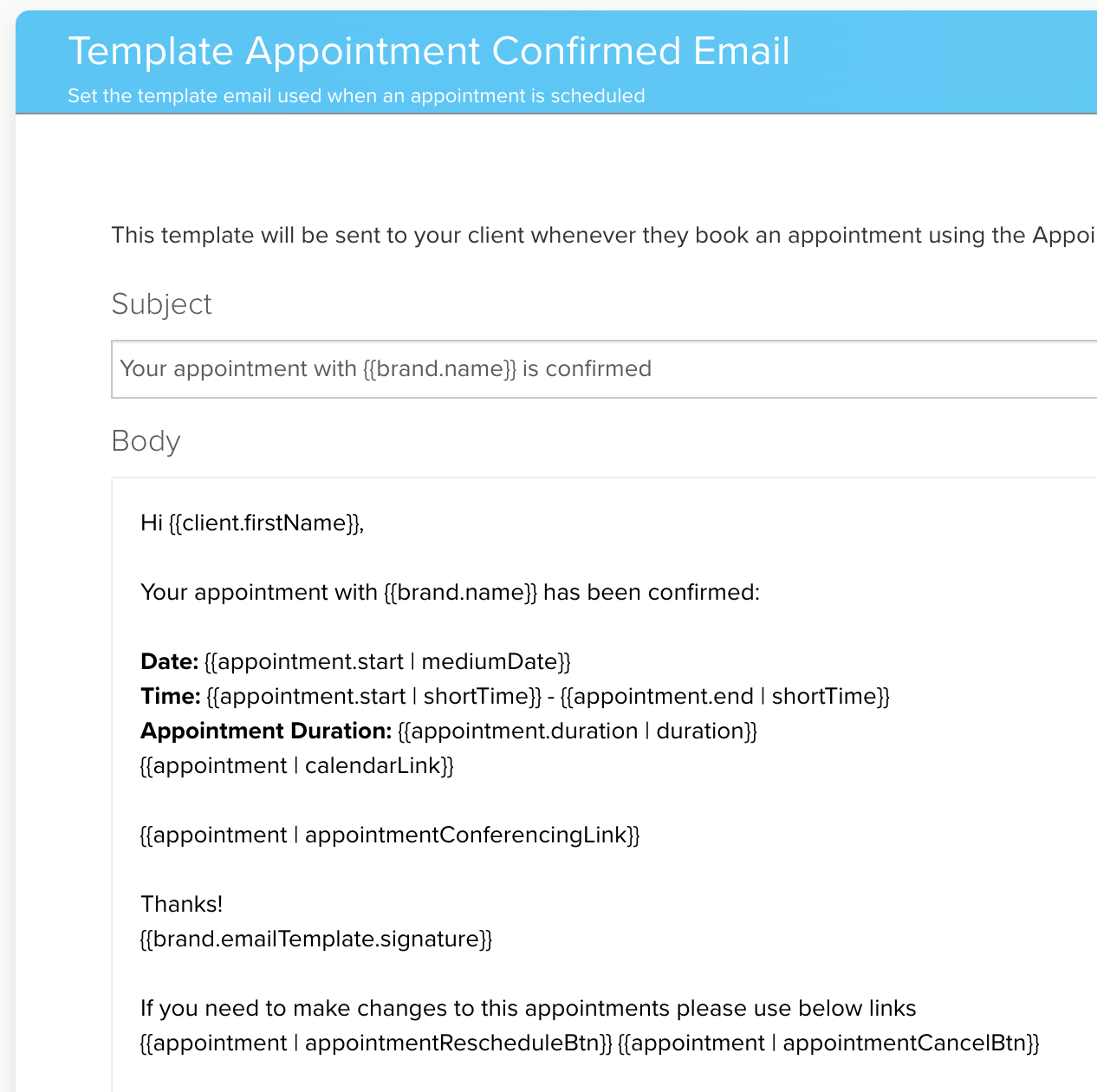 Screenshot Appointment confirmed in Dubsado by The Streamlined Creative