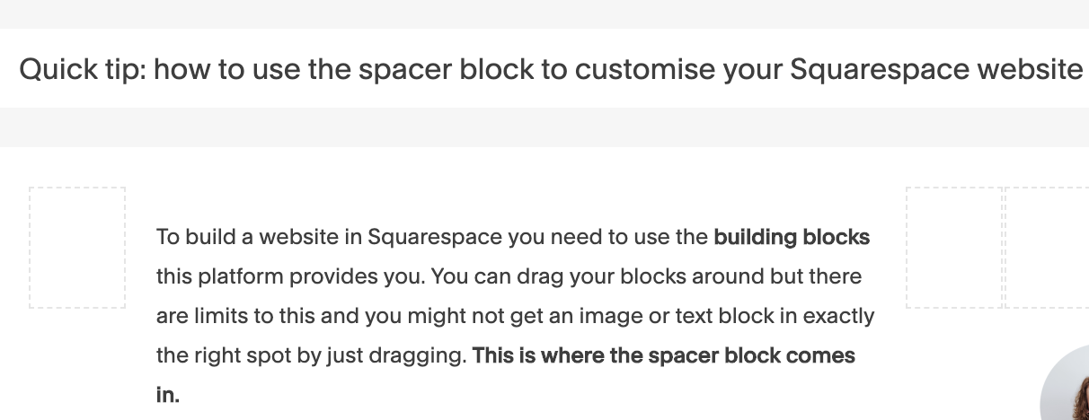 Title and first sentences of the blog post