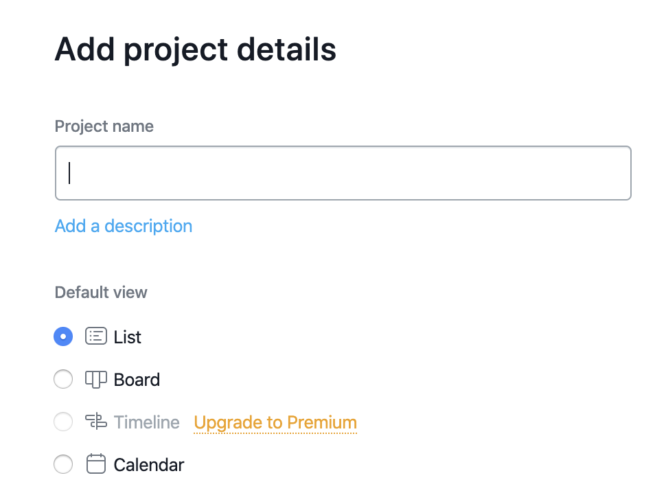 Screenshot of Asana which type of project you can use for a project by Flourish Online Management