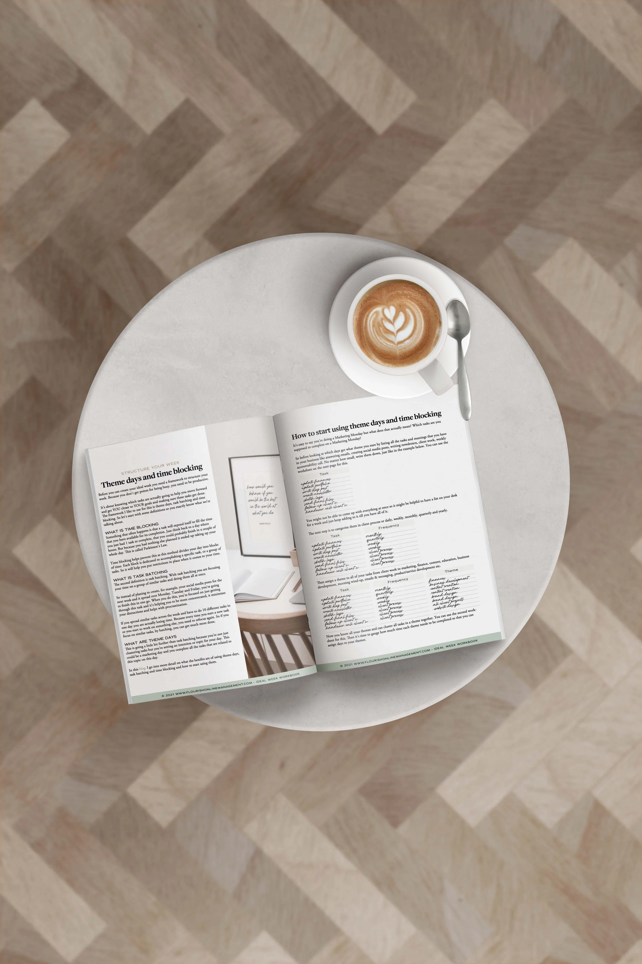 Ideal Week Workbook by Flourish Online Management