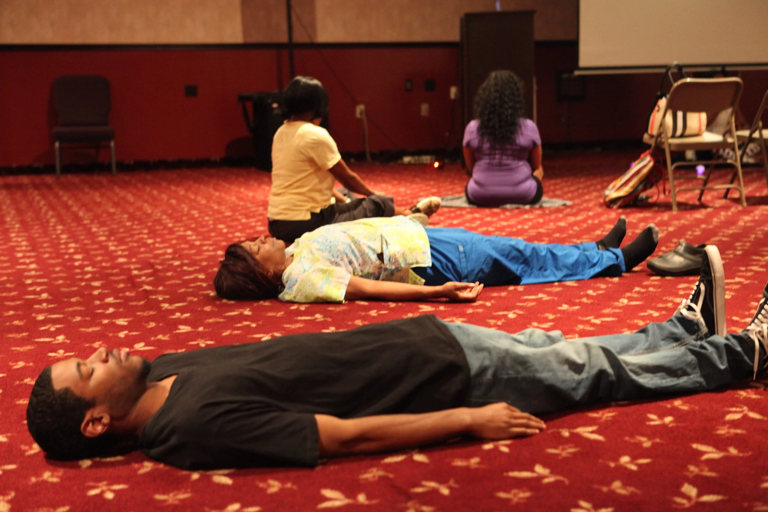 Relaxed Meditators at Rest Alive LLC. 