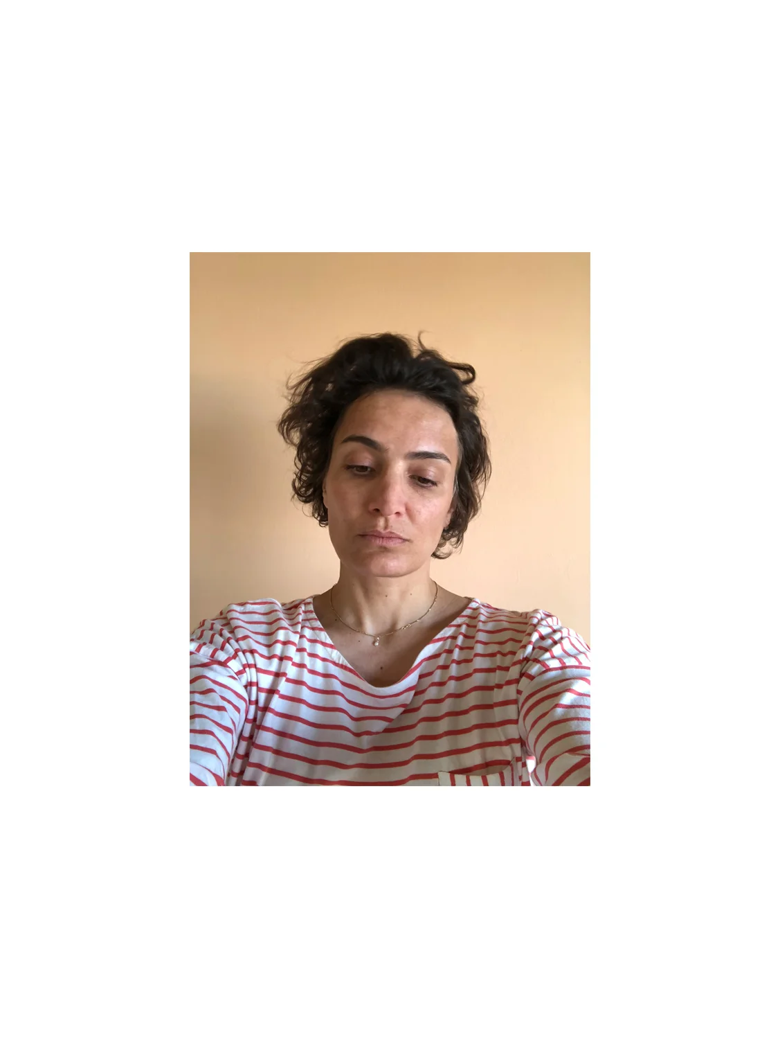 2018 Selected images Tanya Traboulsi’s series, Undo , explores the politics of (self-)representation in an increasingly digital age. Here, the artist investigates our relationship to images; our precarious dynamic with the camera; and how these affinities color and contour both our construction of the self and our perception of “happiness.” Taking over a hundred selfies with her phone camera and applying Instagram filters, Traboulsi attempts to create a repertoire of imagery that speaks to our covert desire to look “happy” on social media. The resulting mosaic of photographs, obsessively preoccupied with the self, mirrors the flood of images we are exposed to on our social media channels. In distorting her own selfies through Instagram filters, the artist reflects on how digital media exerts inordinate pressure for us to look a certain way – which is often untrue to our own “reality” – and how it warps our perception of the self in the process. Text by Muriel Kahwagi