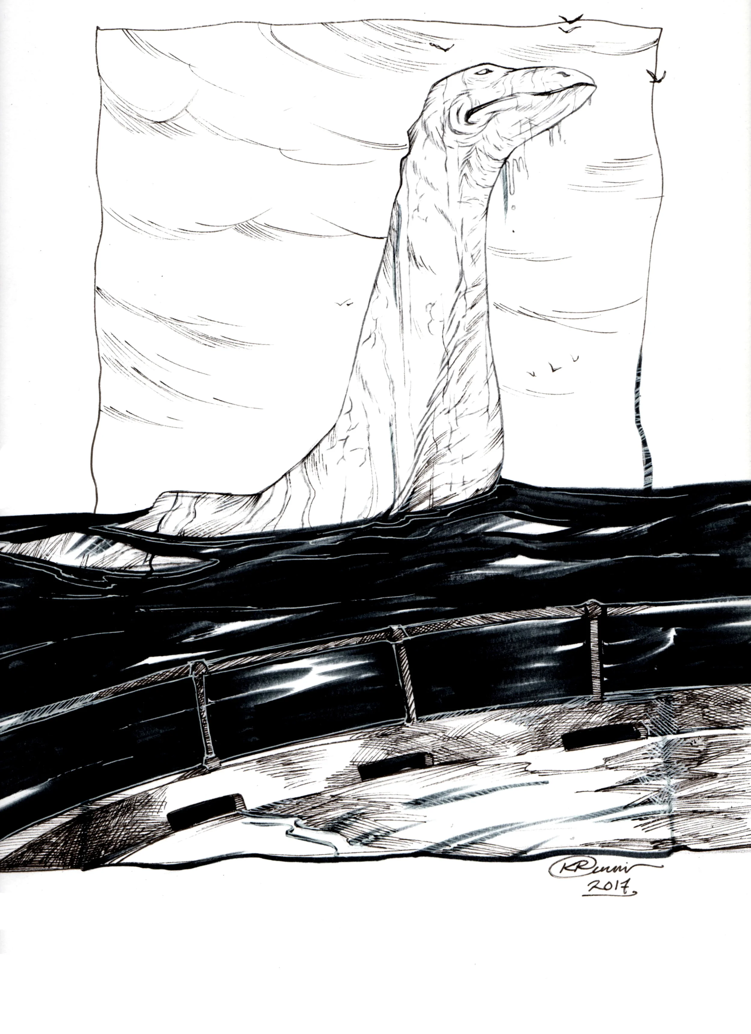 Inktober Day 27: Champy - Original Artwork