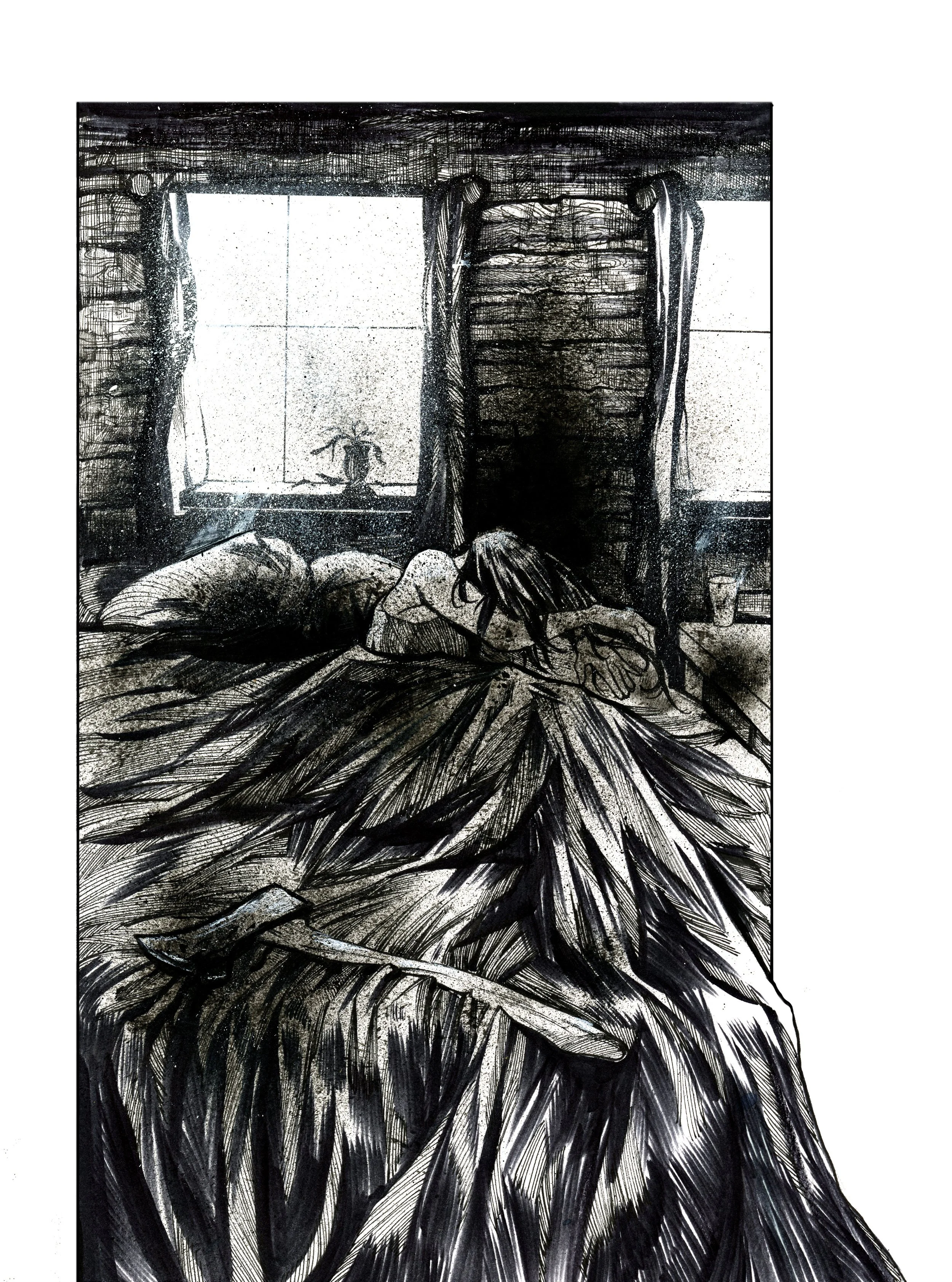 Inktober 3:31 New Orleans Axeman.jpeg