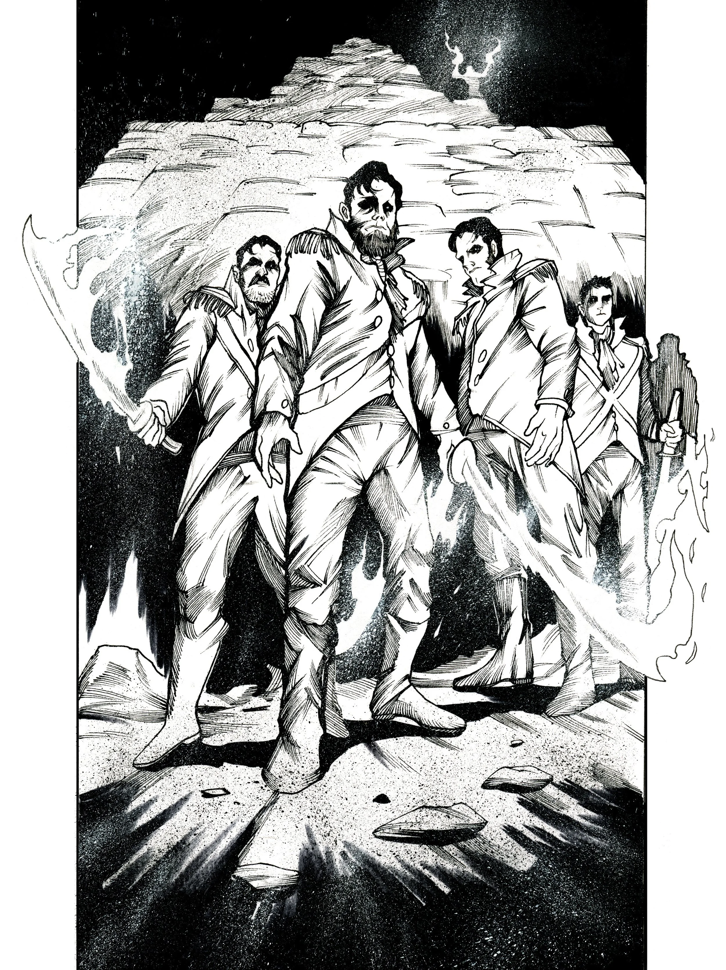 Inktober 29:31-GHOSTS OF THE ALAMO.jpeg