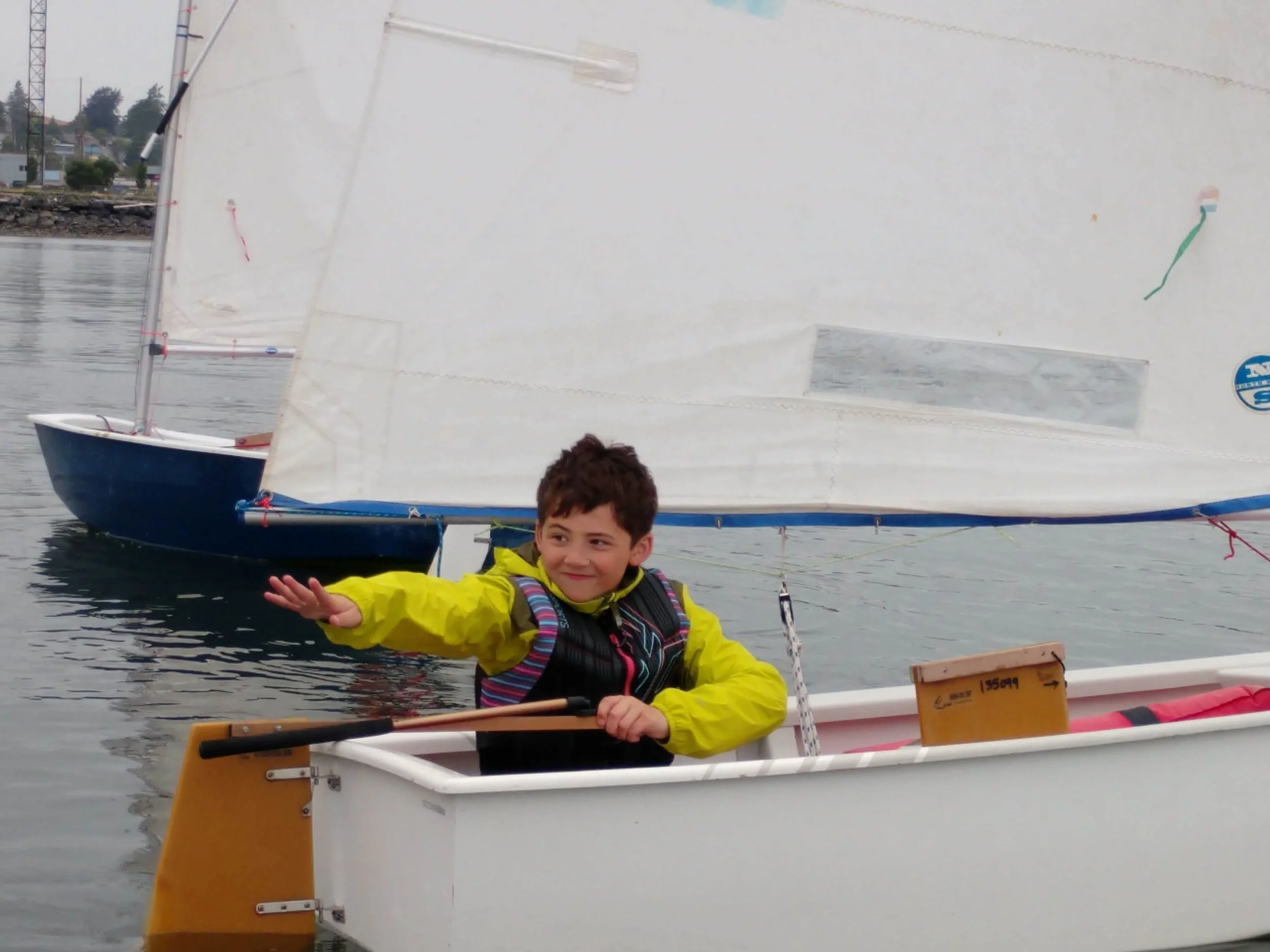 Youth Learn the fundamentals of sailing on beautiful Fidalgo bay