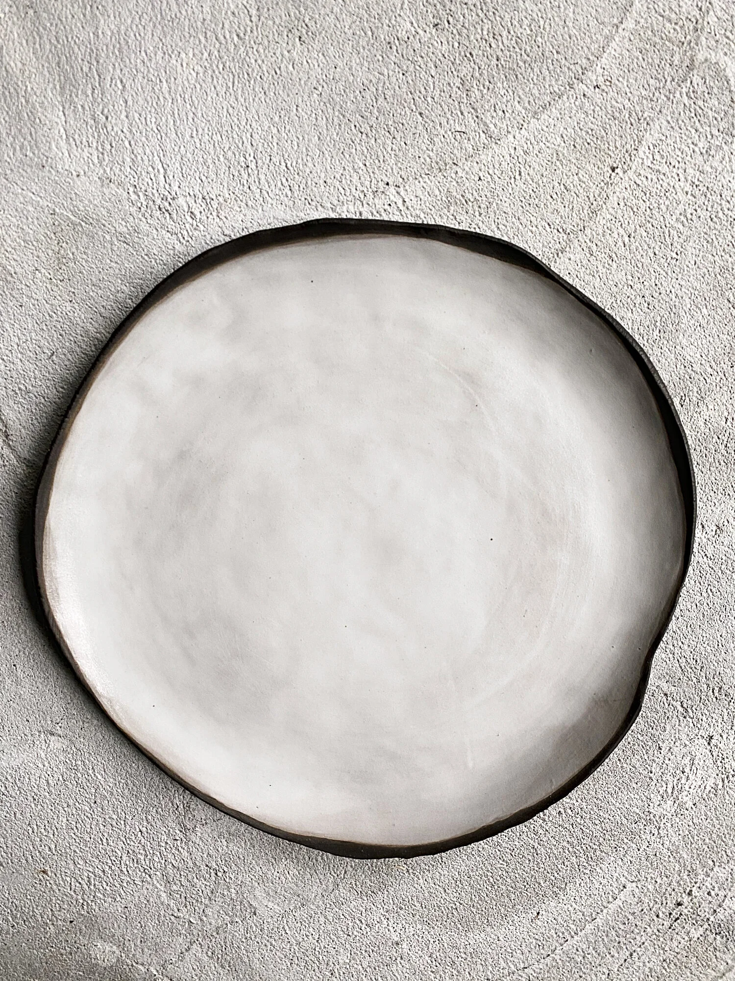 wonky D.T. dinner plate