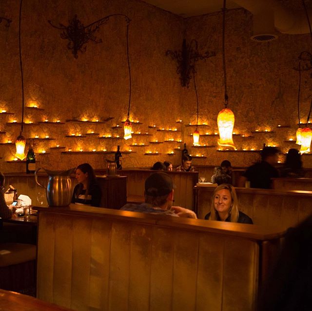 Entire walls lit with candlelight sets the mood for some delight 
#candlewall #romanticdinnerfortwo #frenchrestaurants #bestof425 #seattlehappyhour