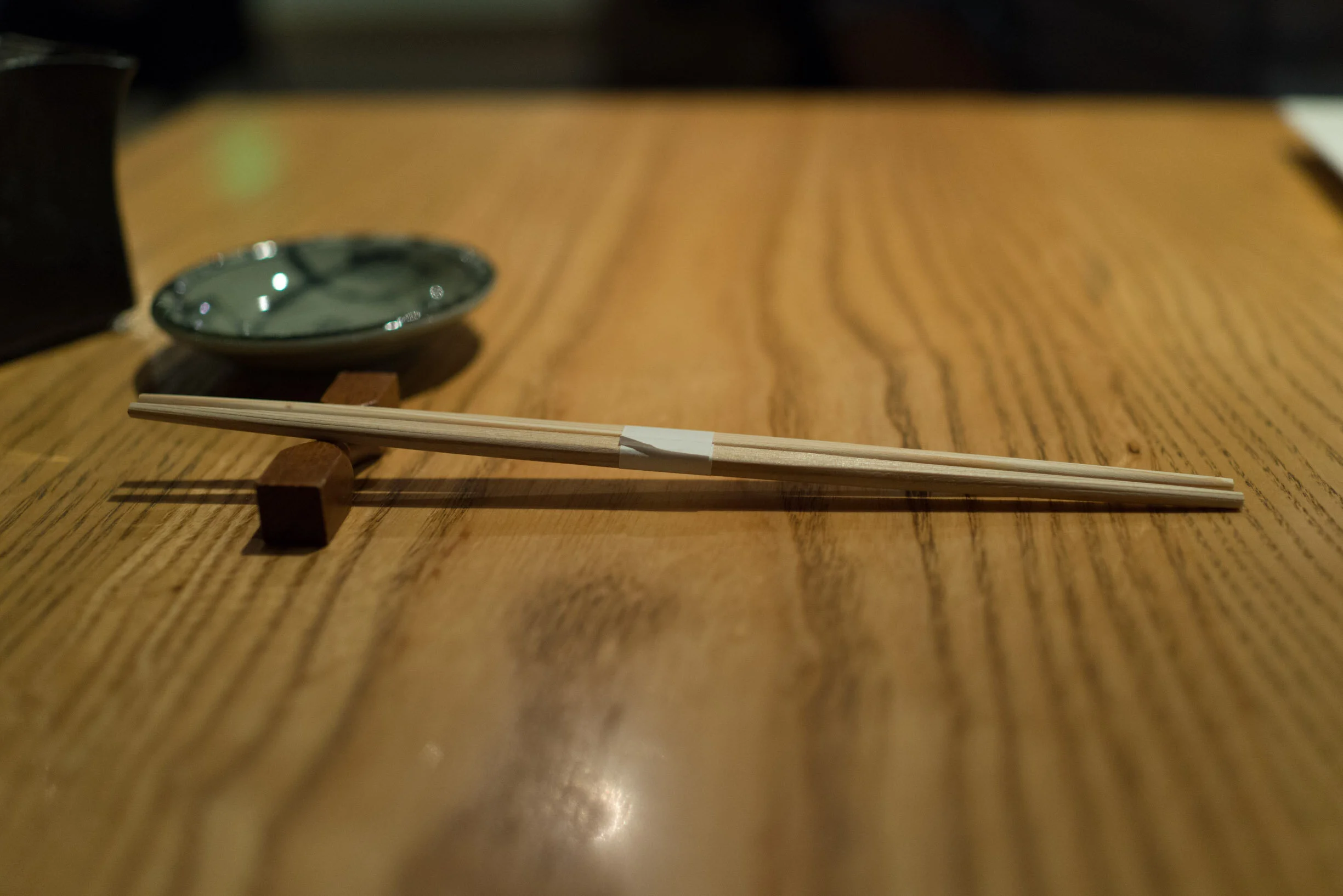 Sushi Kashiba table setting