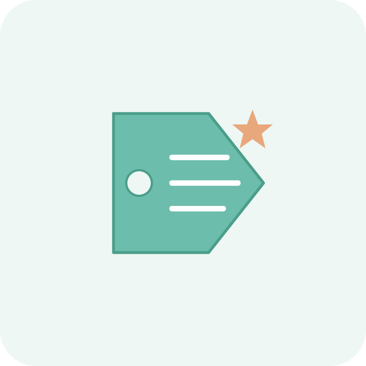 Simple red line drawing of three people standing in a group, with a green plus sign in the top right corner.